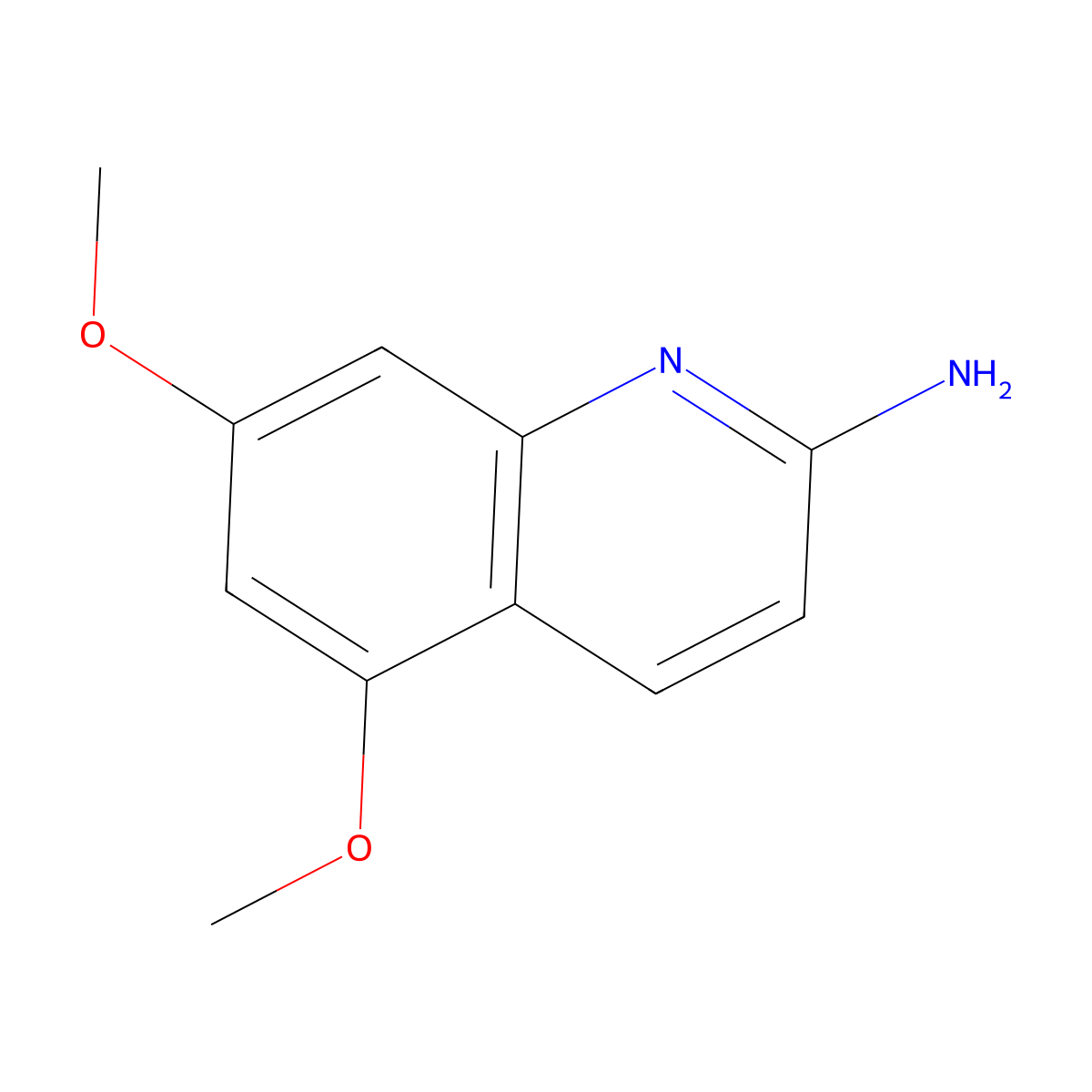 5,7-Dimethoxyquinolin-2-amine molecular structure, CAS 1343283-03-3