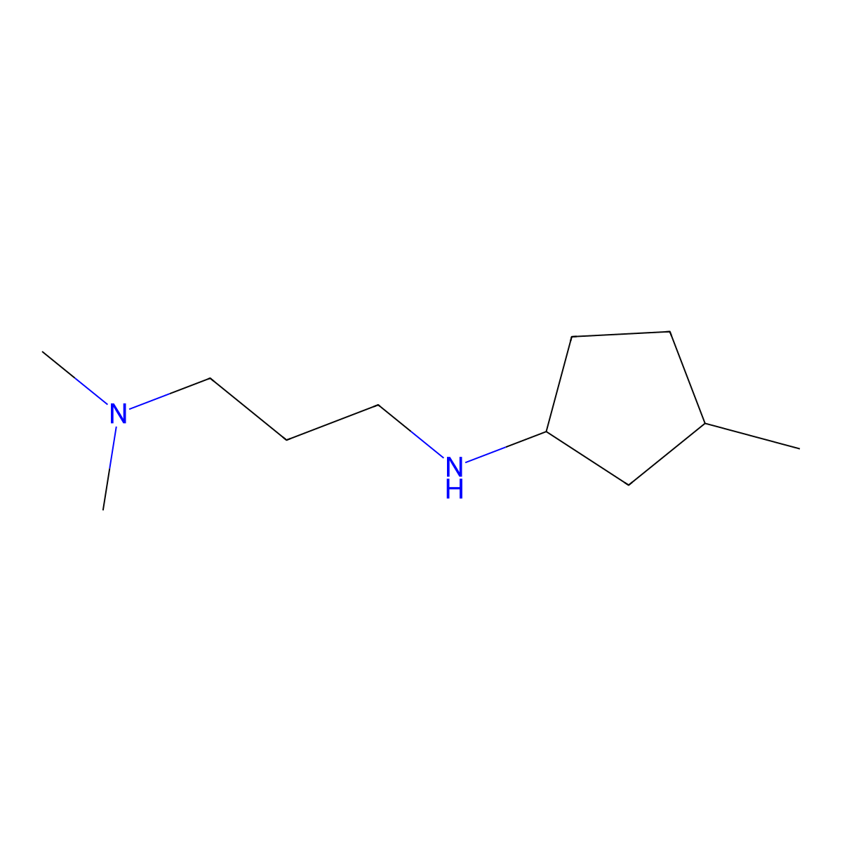 N-[3-(dimethylamino)propyl]-3-methylcyclopentan-1-amine molecular structure, CAS 1343284-77-4