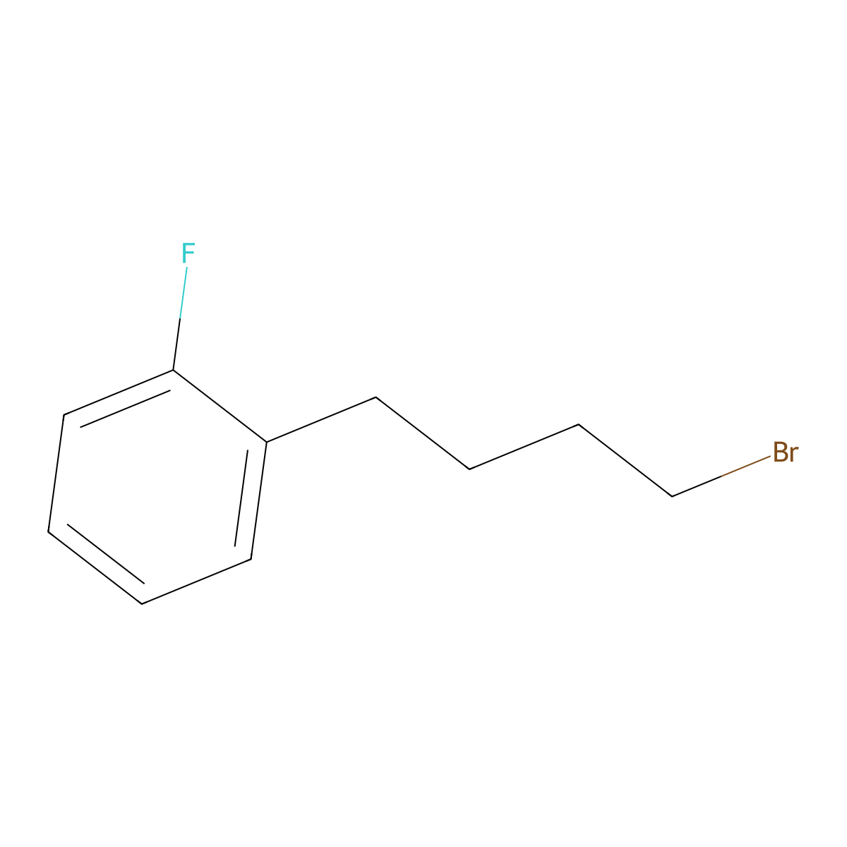 1-(4-Bromobutyl)-2-fluorobenzene molecular structure, CAS 1343287-81-9
