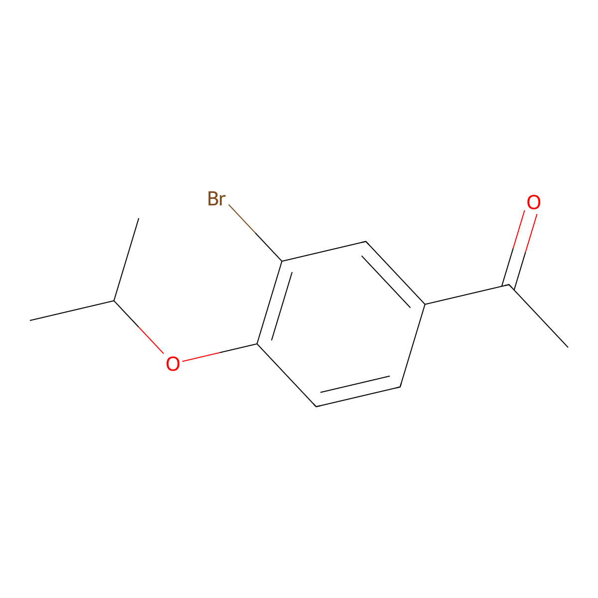 1-[3-Bromo-4-(propan-2-yloxy)phenyl]ethan-1-one molecular structure, CAS 1343288-64-1