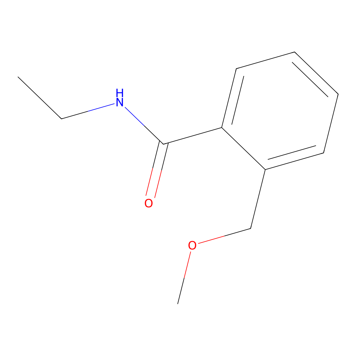 Benzamide, N-ethyl-2-(methoxymethyl)- molecular structure, CAS 1343291-64-4