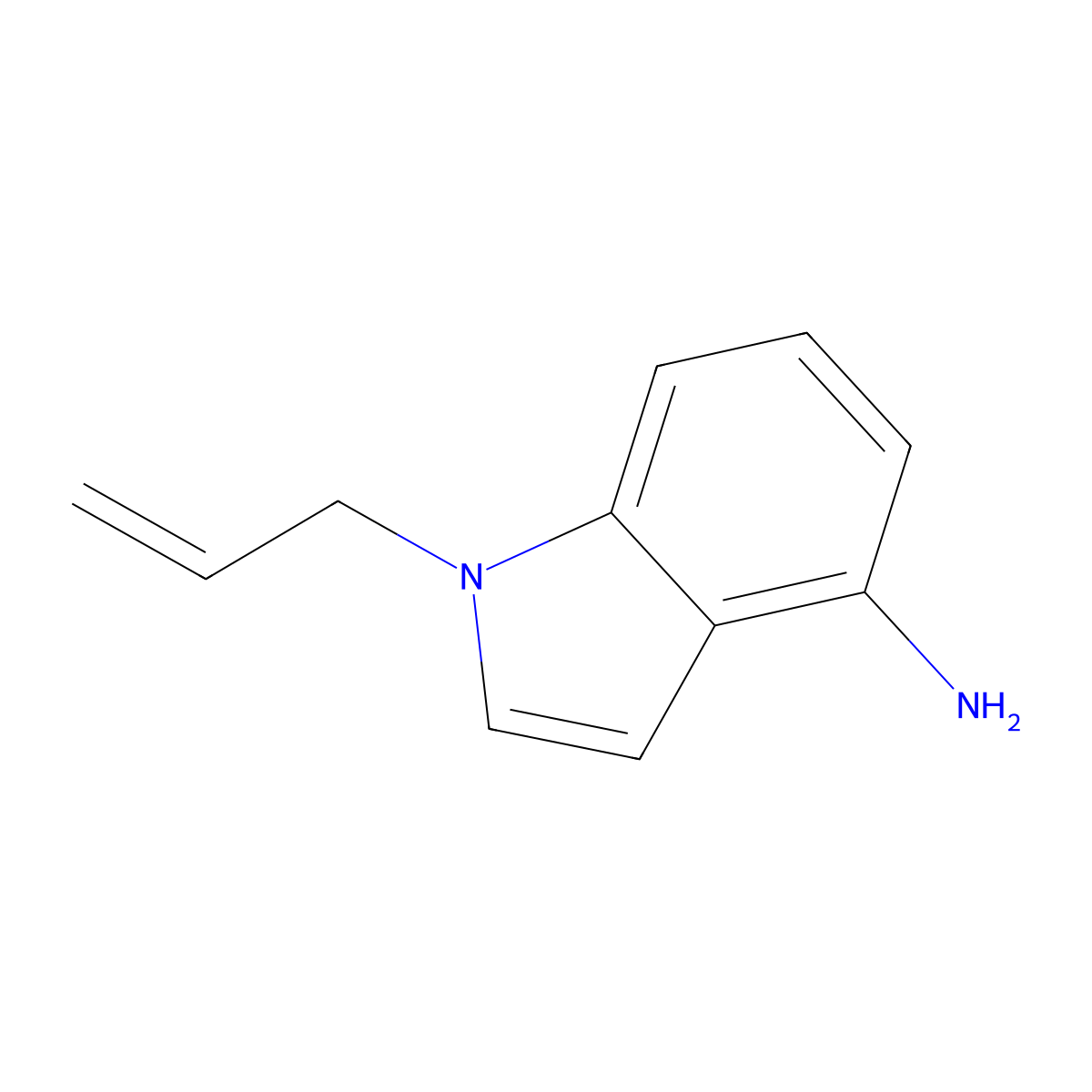 1-(Prop-2-EN-1-YL)-1H-indol-4-amine molecular structure, CAS 1343294-39-2