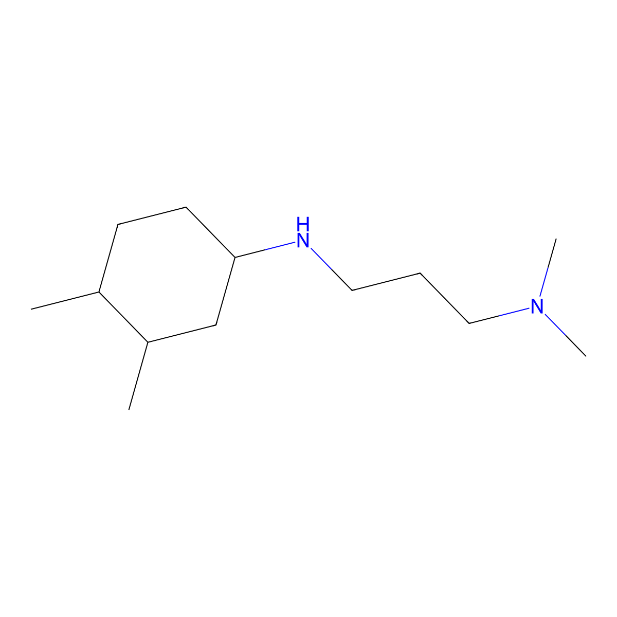 N-[3-(dimethylamino)propyl]-3,4-dimethylcyclohexan-1-amine molecular structure, CAS 1343296-26-3