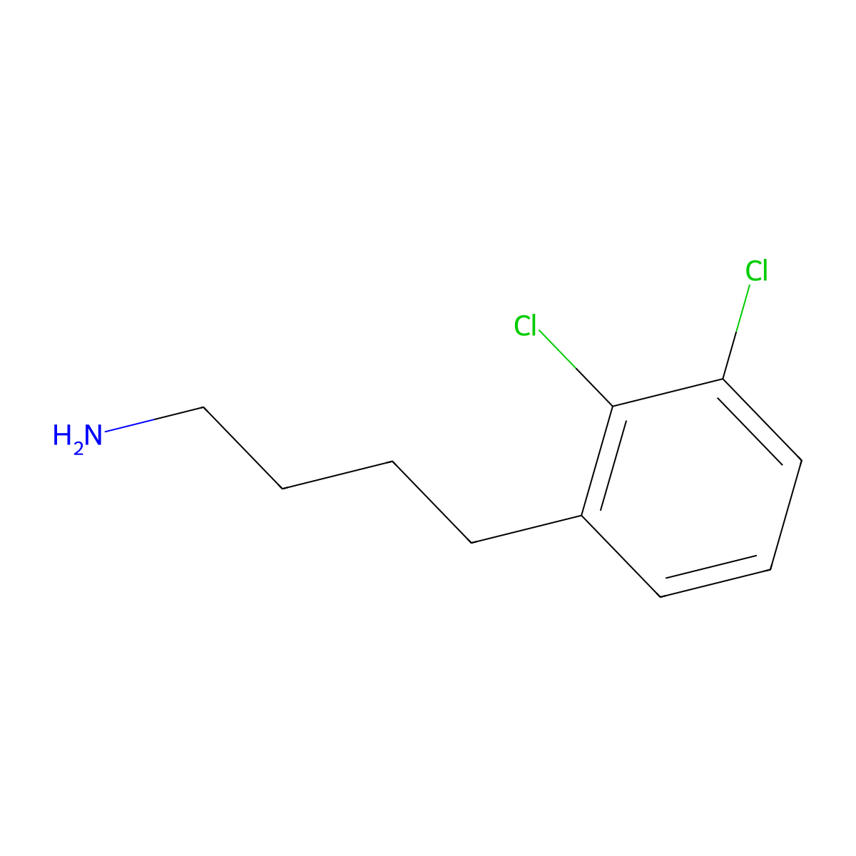 4-(2,3-Dichlorophenyl)butan-1-amine molecular structure, CAS 1343299-18-2