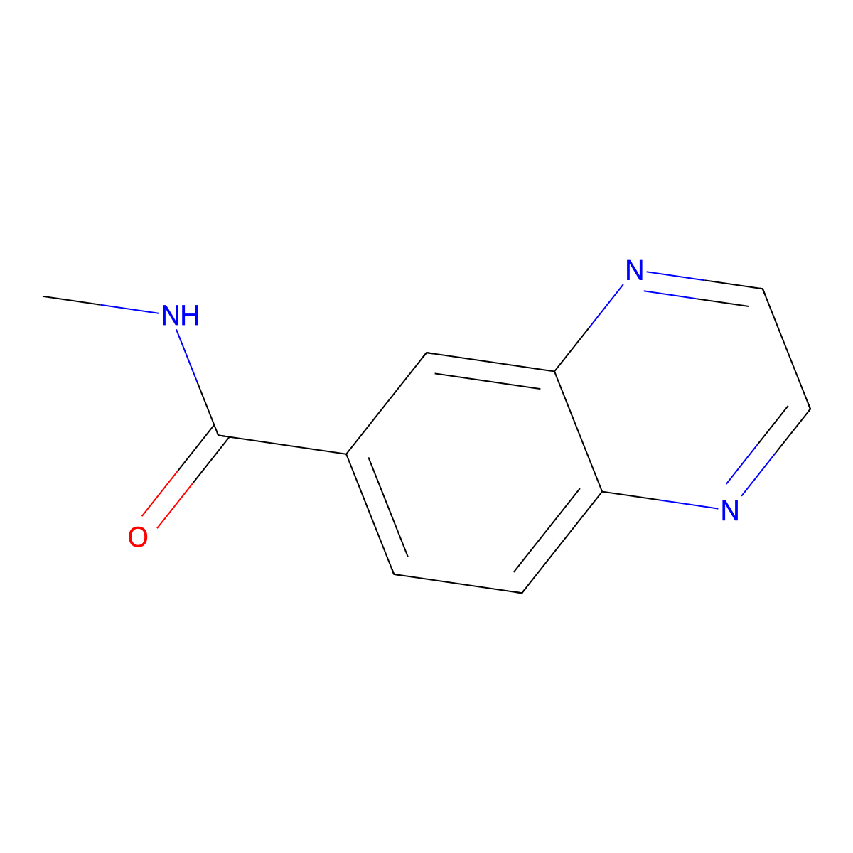 N-methylquinoxaline-6-carboxamide molecular structure, CAS 1343299-66-0