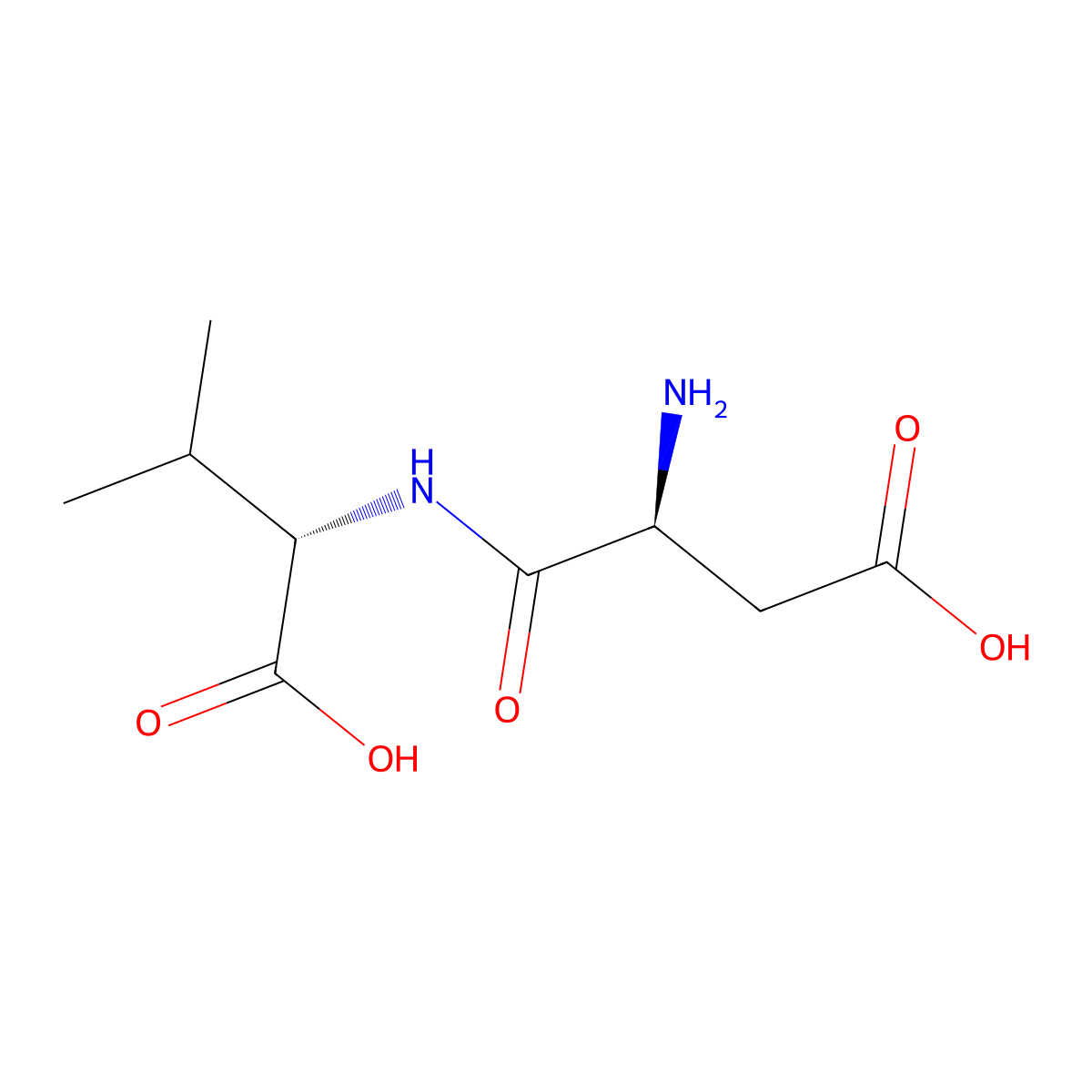 Asp-Val molecular structure, CAS 13433-04-0