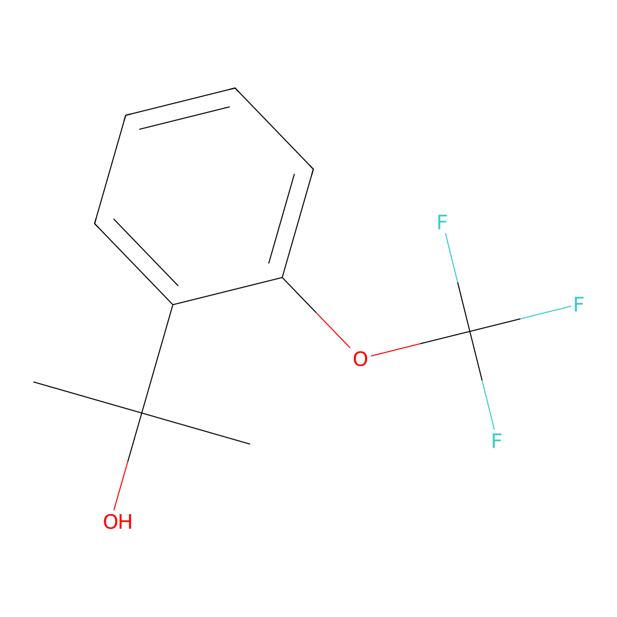 2-(2-(Trifluoromethoxy)phenyl)propan-2-ol molecular structure, CAS 1343306-37-5