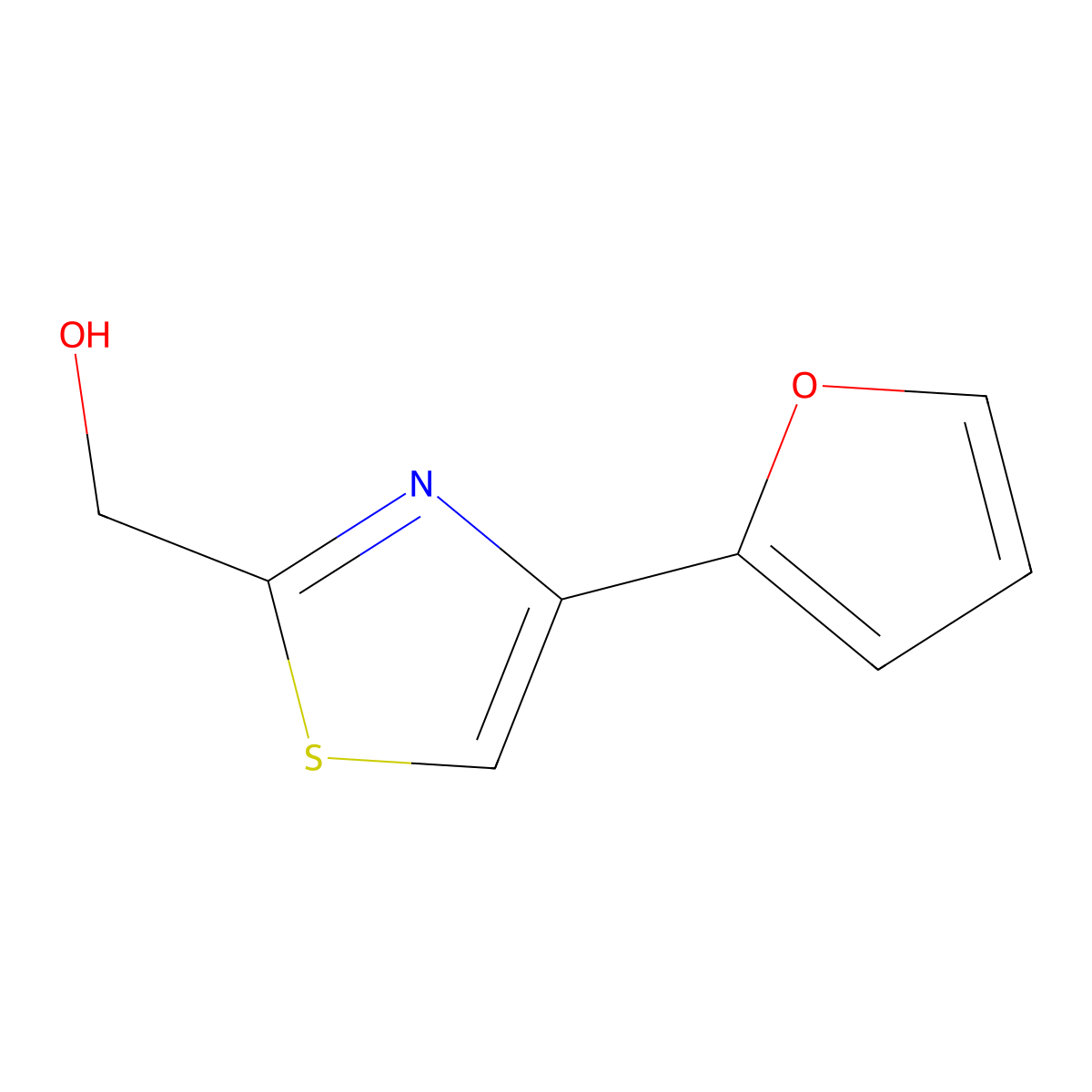 (4-(Furan-2-yl)thiazol-2-yl)methanol molecular structure, CAS 1343307-98-1