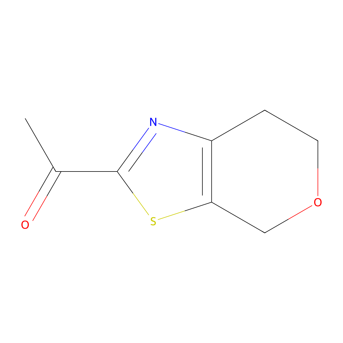 1-(4H,6H,7H-Pyrano[4,3-D][1,3]thiazol-2-YL)ethan-1-one molecular structure, CAS 1343313-51-8
