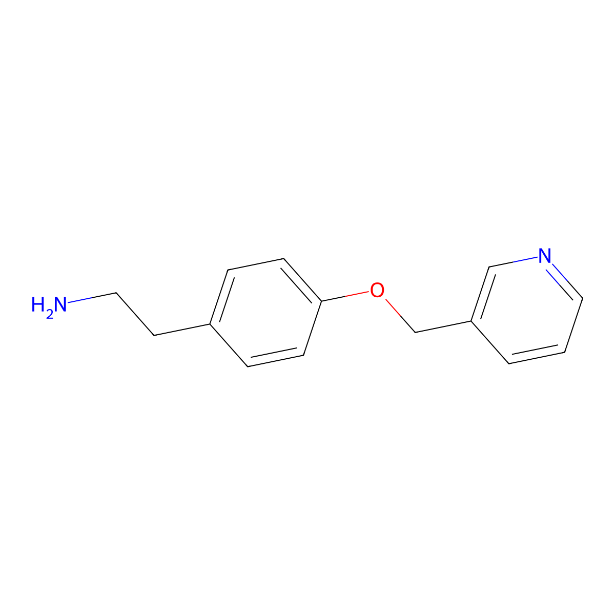 2-[4-(Pyridin-3-ylmethoxy)phenyl]ethylamine molecular structure, CAS 1343316-76-6