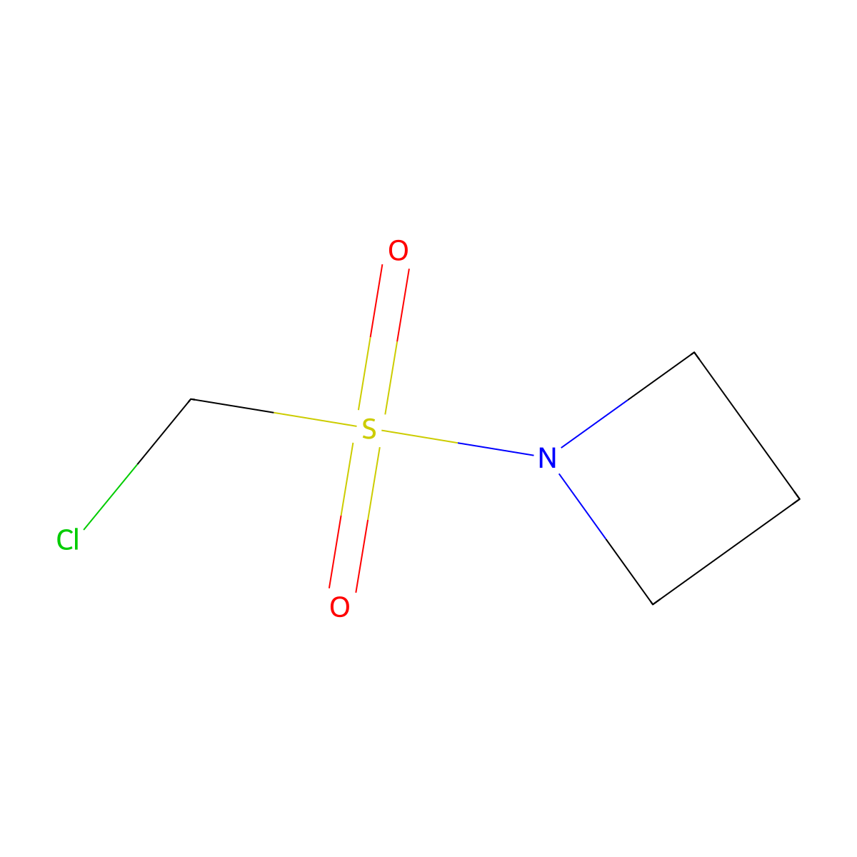 1-Chloromethanesulfonylazetidine molecular structure, CAS 1343317-78-1