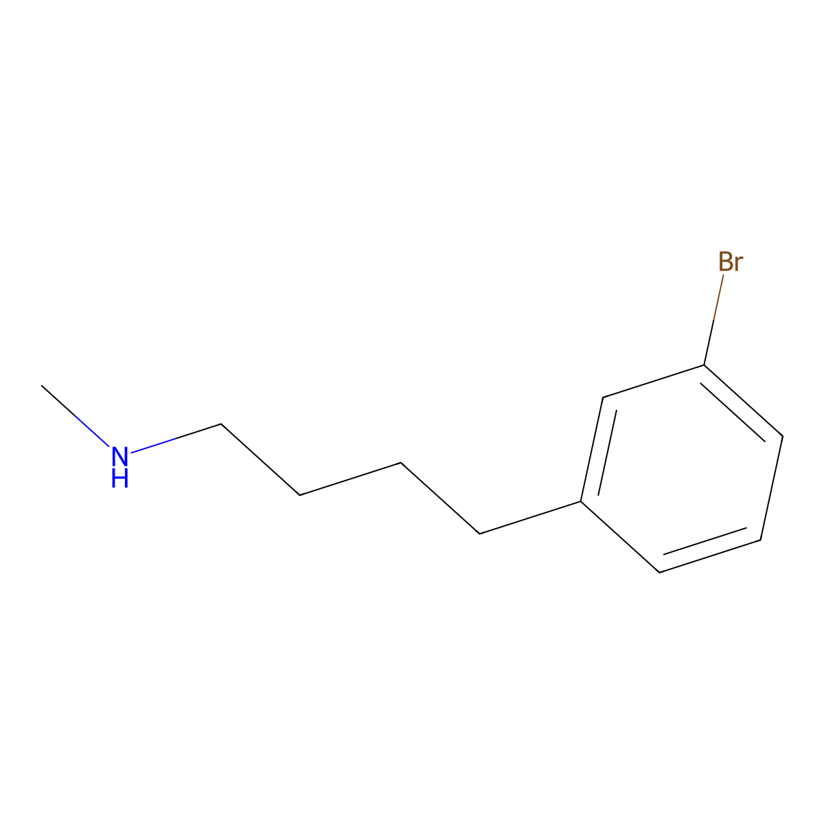 [4-(3-Bromophenyl)butyl](methyl)amine molecular structure, CAS 1343319-49-2