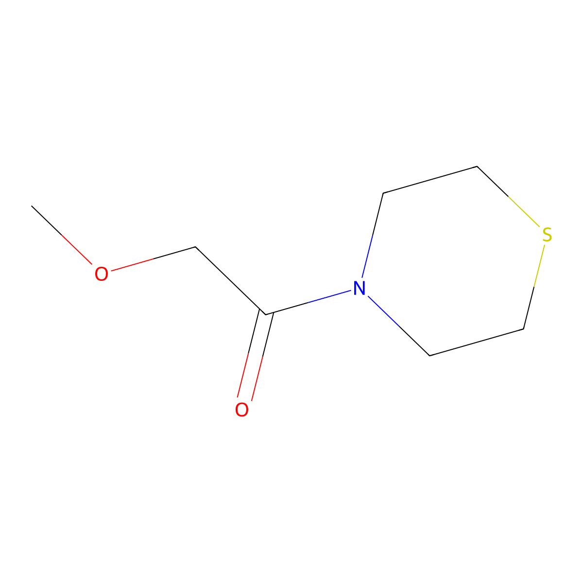 2-Methoxy-1-thiomorpholinoethanone molecular structure, CAS 1343325-75-6