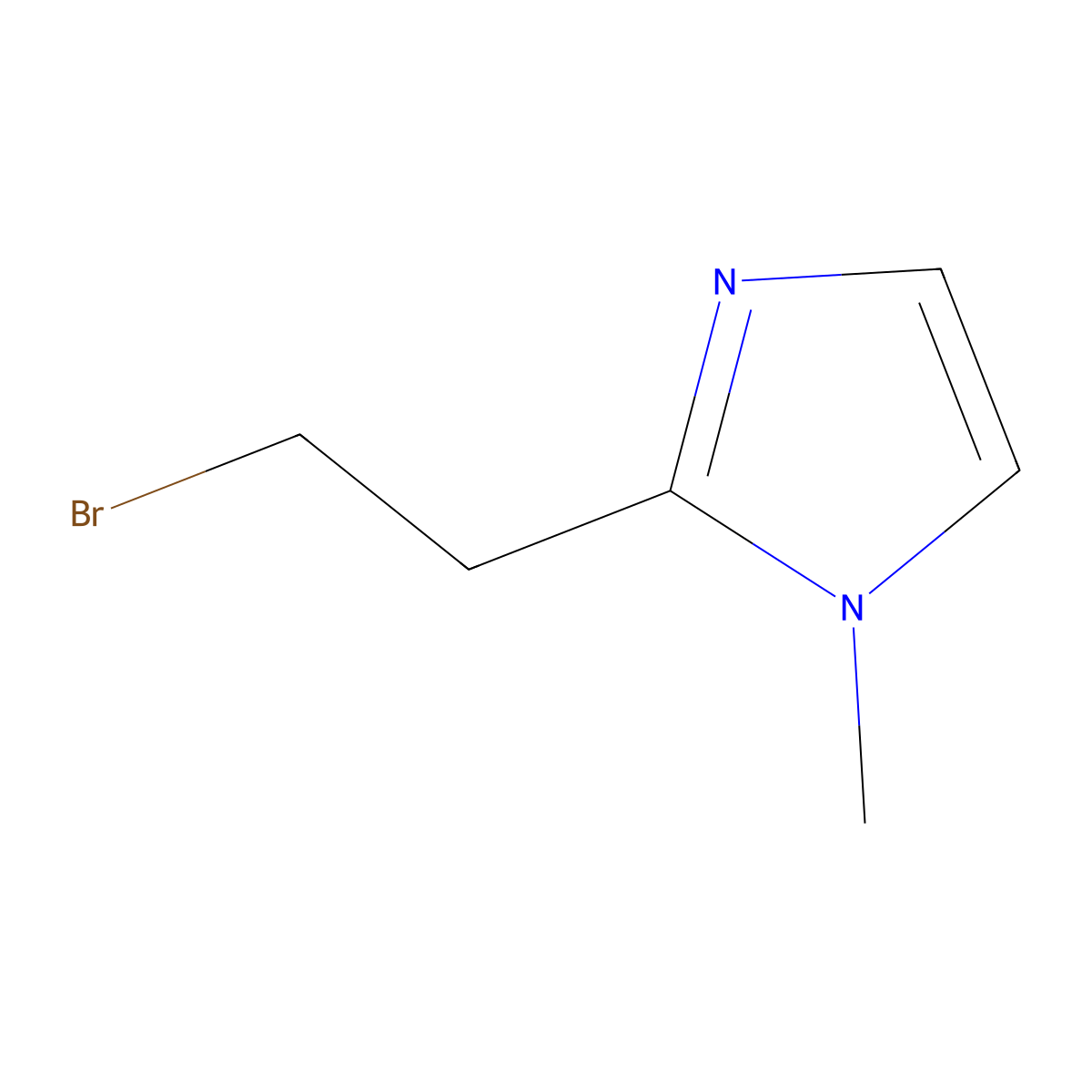 2-(2-bromoethyl)-1-methyl-1H-imidazole molecular structure, CAS 1343327-75-2