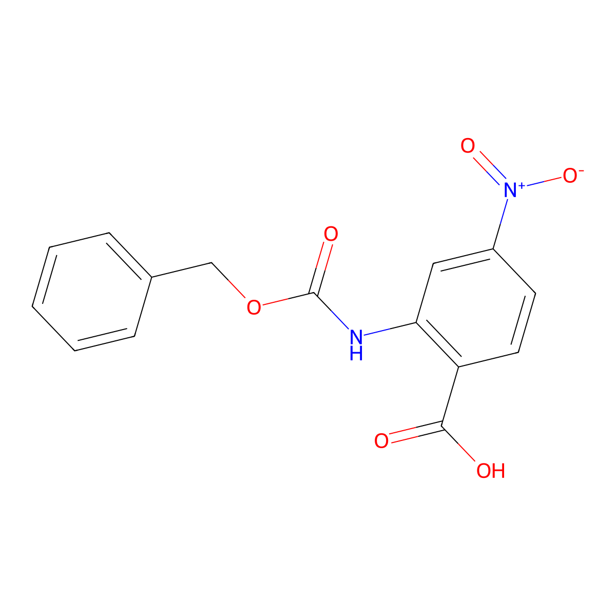 2-{[(Benzyloxy)carbonyl]amino}-4-nitrobenzoic acid molecular structure, CAS 1343336-70-8
