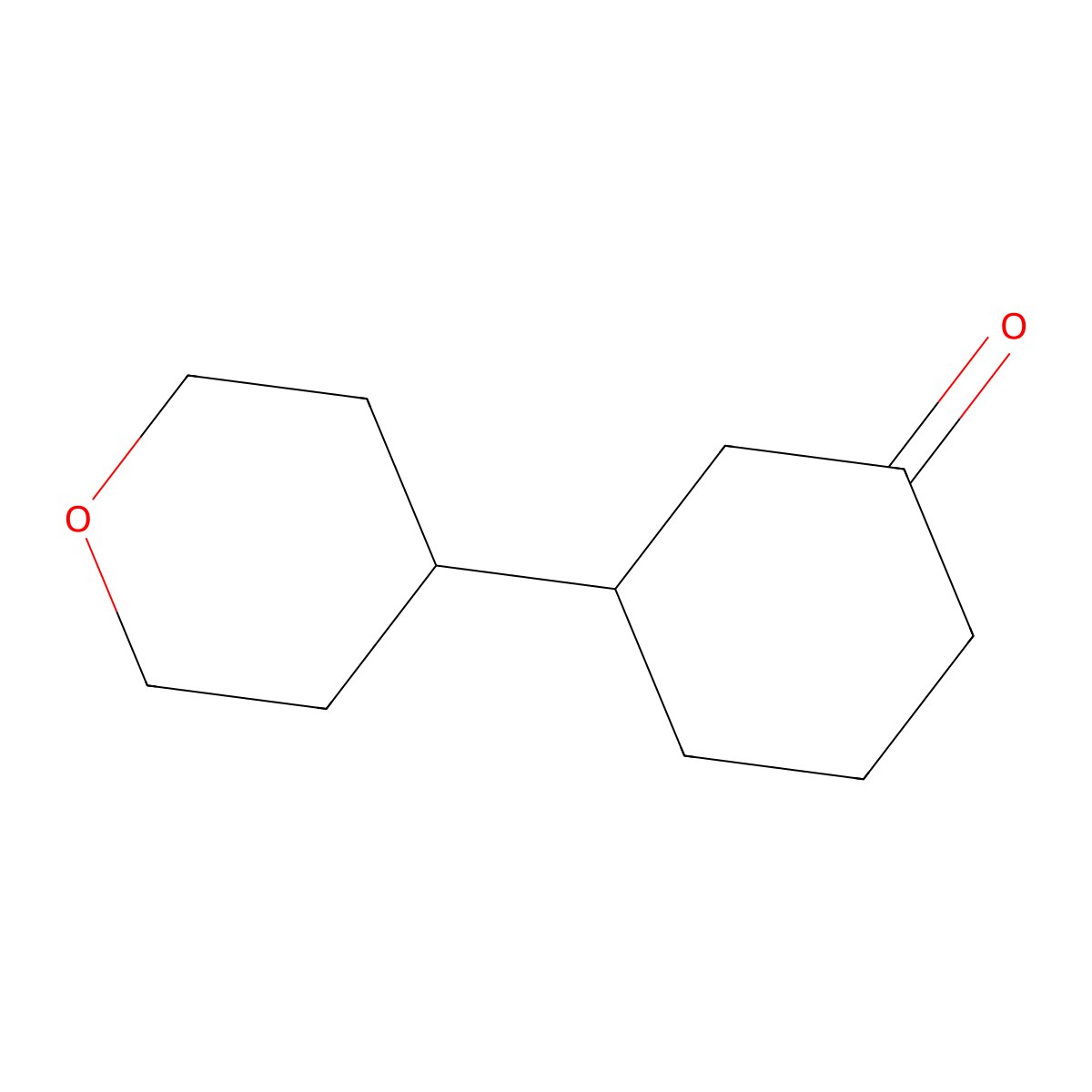 3-(Oxan-4-yl)cyclohexan-1-one molecular structure, CAS 1343339-73-0