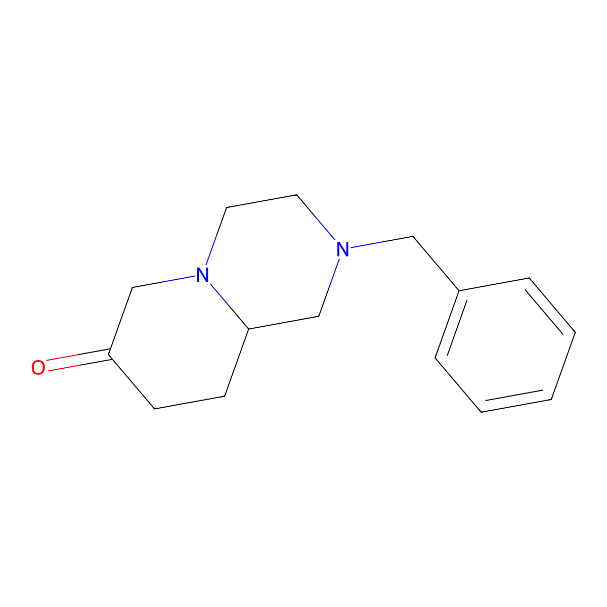 2-Benzylhexahydro-2H-pyrido[1,2-a]pyrazin-7(6H)-one molecular structure, CAS 134334-40-0