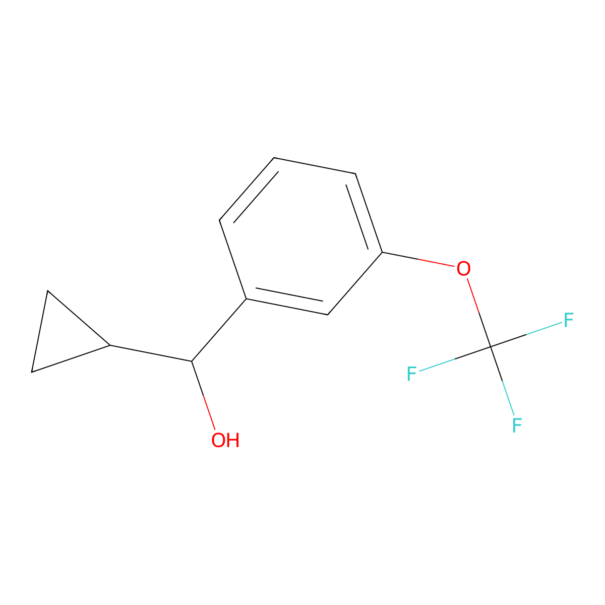 alpha-Cyclopropyl-3-(trifluoromethoxy)benZenemethanol molecular structure, CAS 1343341-40-1