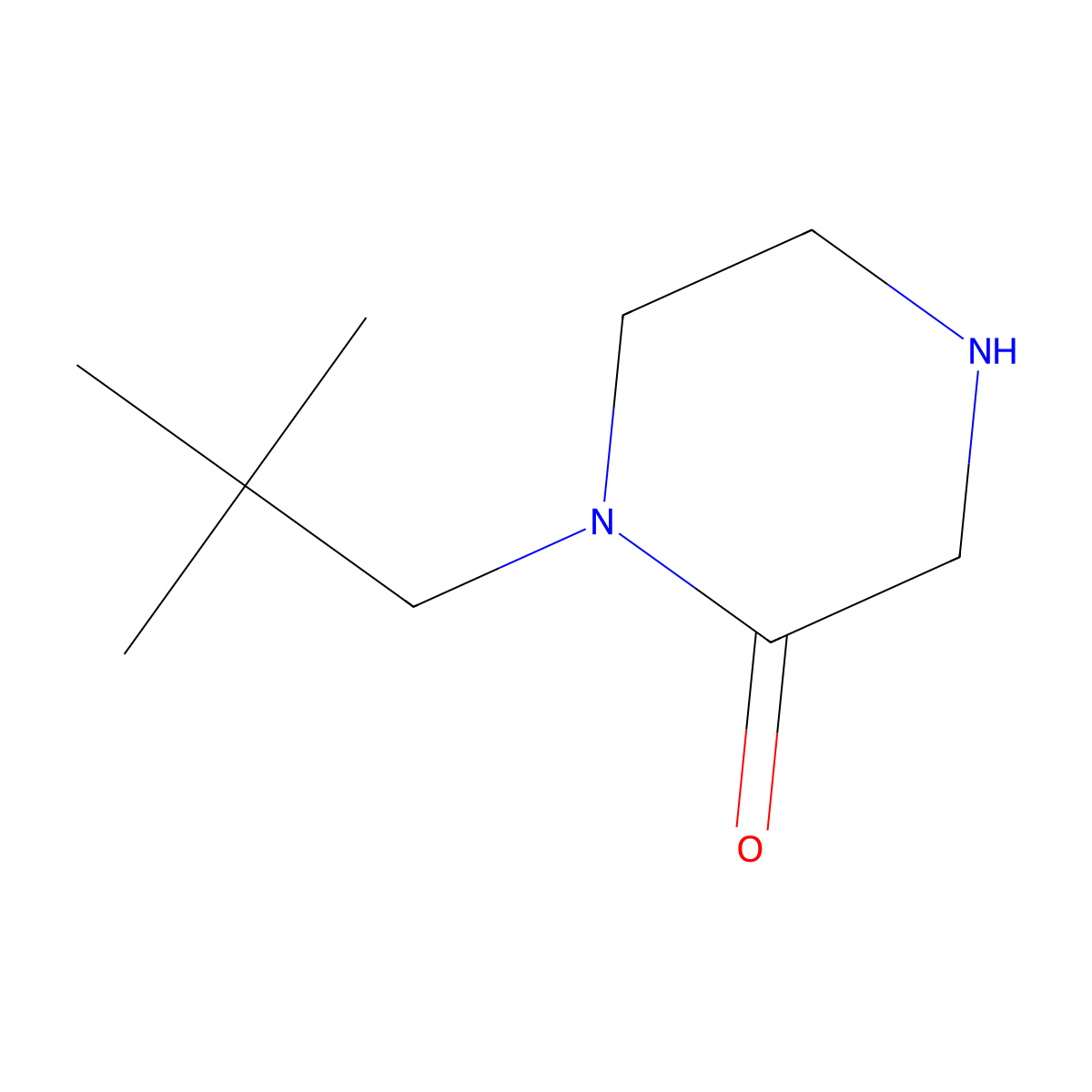 1-(2,2-Dimethylpropyl)piperazin-2-one molecular structure, CAS 1343342-02-8