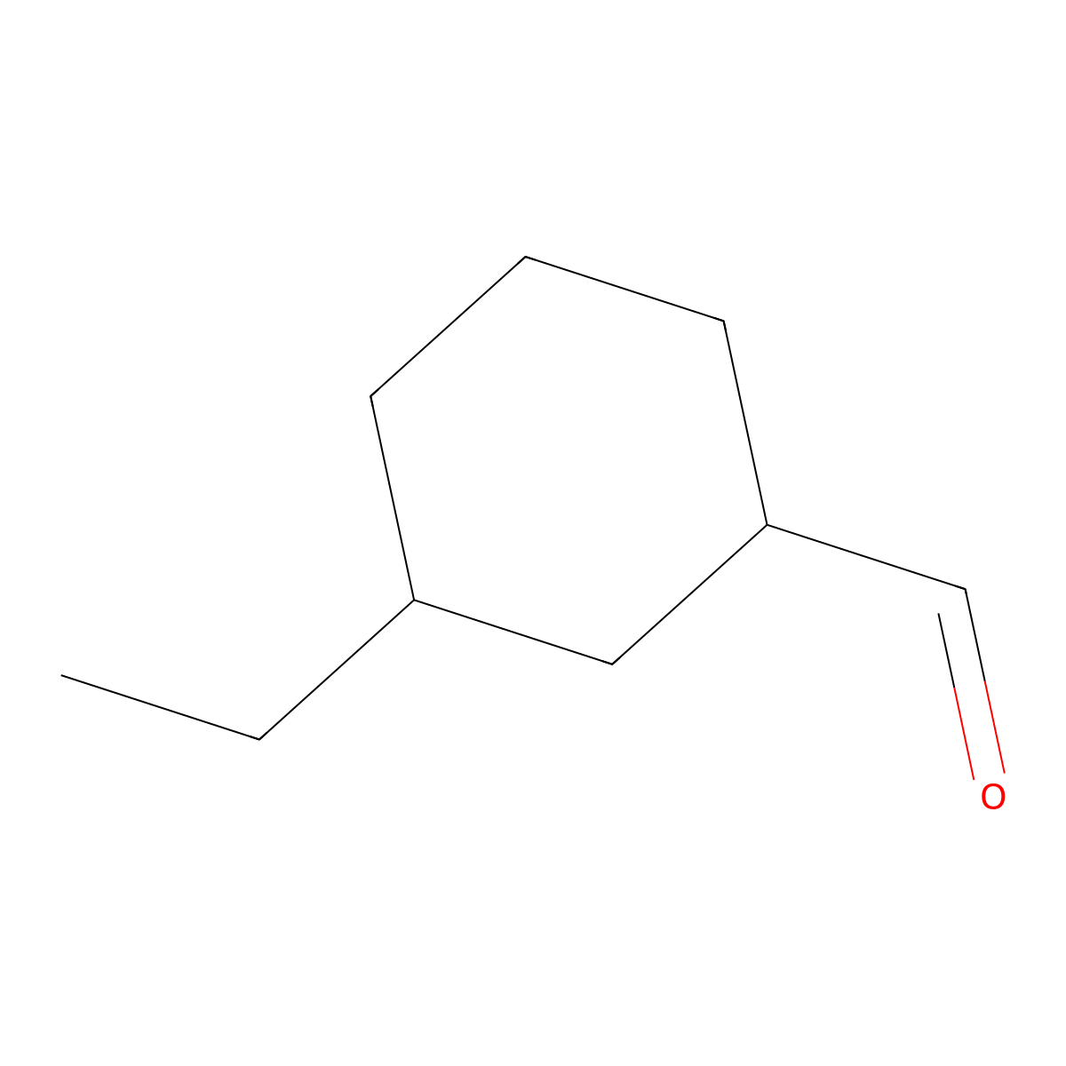 Cyclohexanecarboxaldehyde, 3-ethyl- molecular structure, CAS 1343342-68-6
