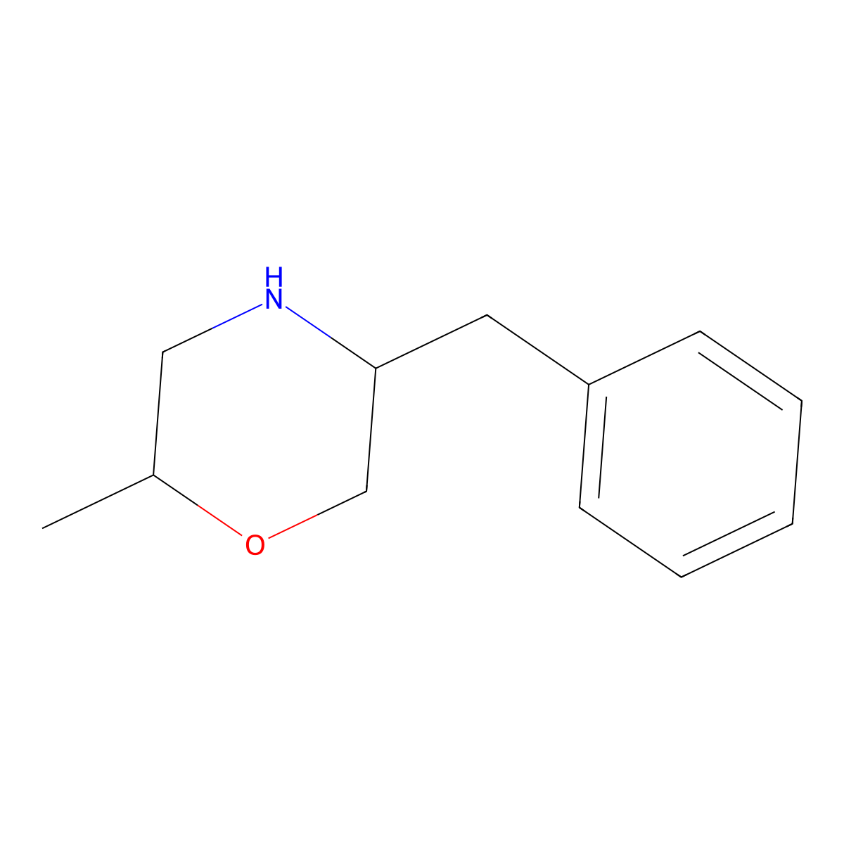5-Benzyl-2-methylmorpholine molecular structure, CAS 1343349-33-6
