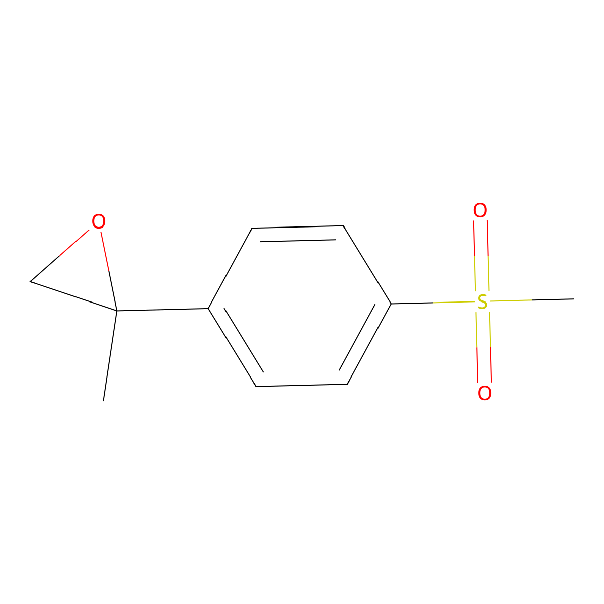 2-(4-Methanesulfonylphenyl)-2-methyloxirane molecular structure, CAS 1343352-44-2