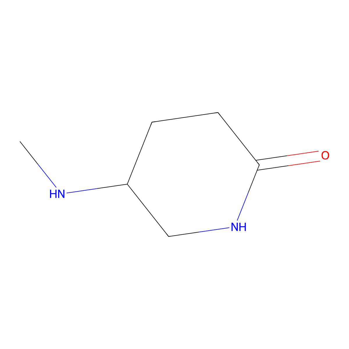 5-(Methylamino)piperidin-2-one molecular structure, CAS 1343353-65-0