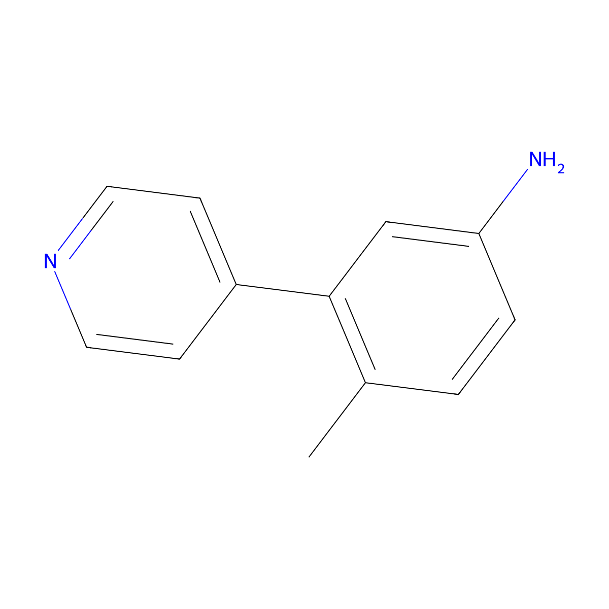 4-Methyl-3-(pyridin-4-YL)aniline molecular structure, CAS 1343356-25-1