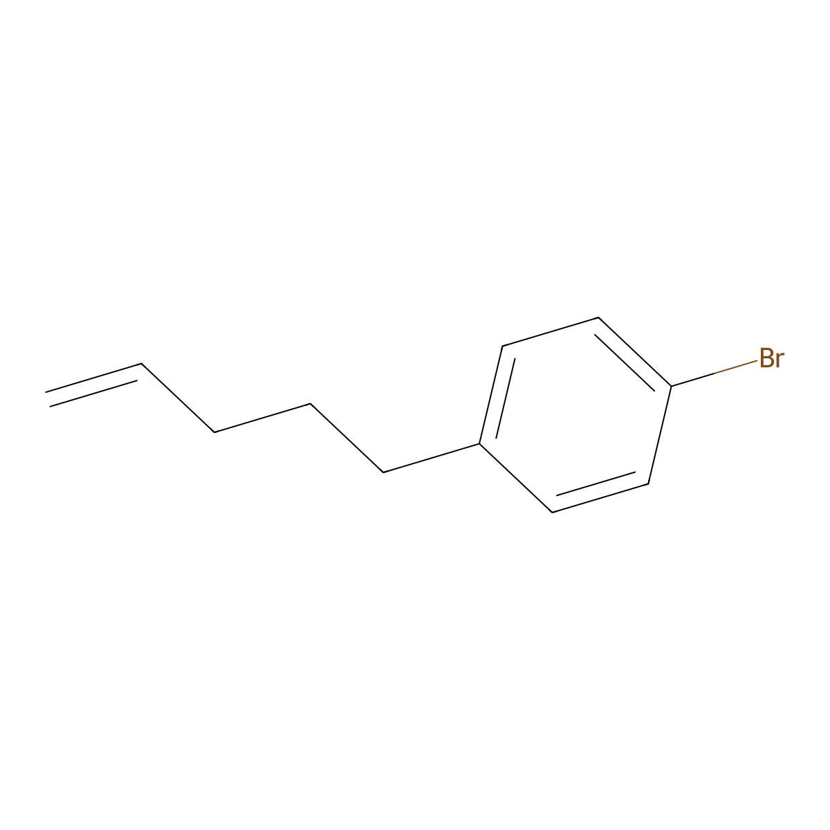 5-(4-Bromophenyl)-1-pentene molecular structure, CAS 134336-90-6