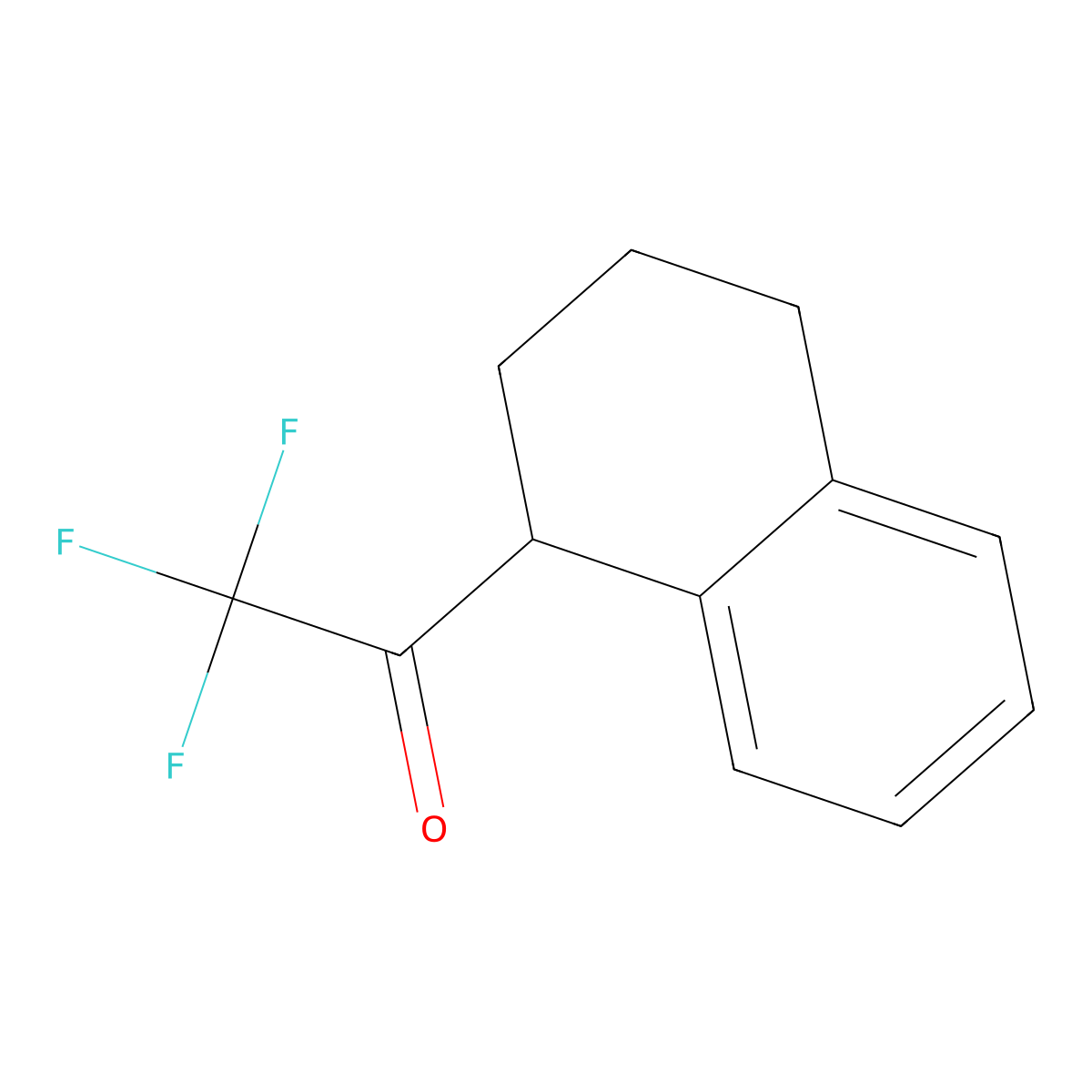 2,2,2-Trifluoro-1-(1,2,3,4-tetrahydronaphthalen-1-yl)ethan-1-one molecular structure, CAS 1343362-69-5