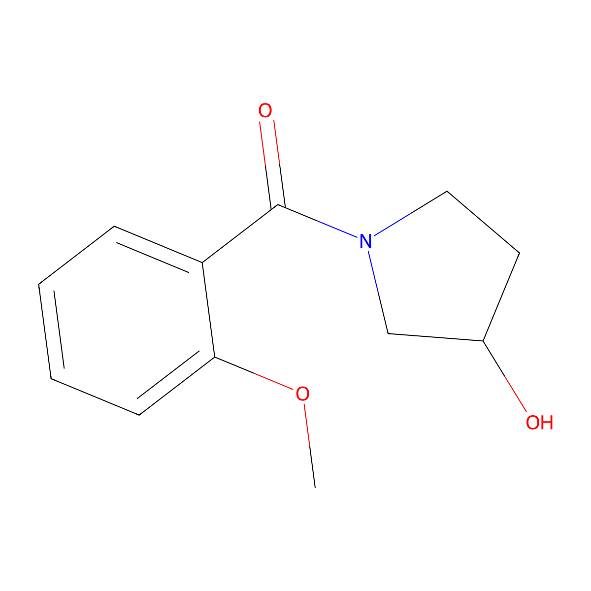 1-(2-Methoxybenzoyl)pyrrolidin-3-ol molecular structure, CAS 1343368-05-7