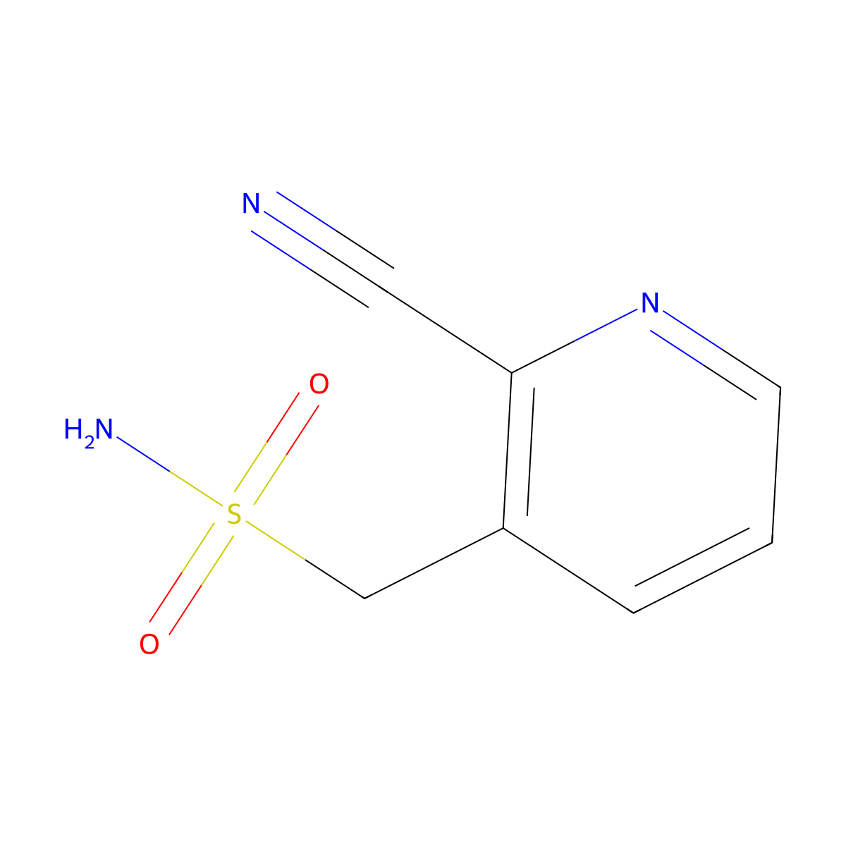 (2-Cyanopyridin-3-yl)methanesulfonamide molecular structure, CAS 1343375-94-9