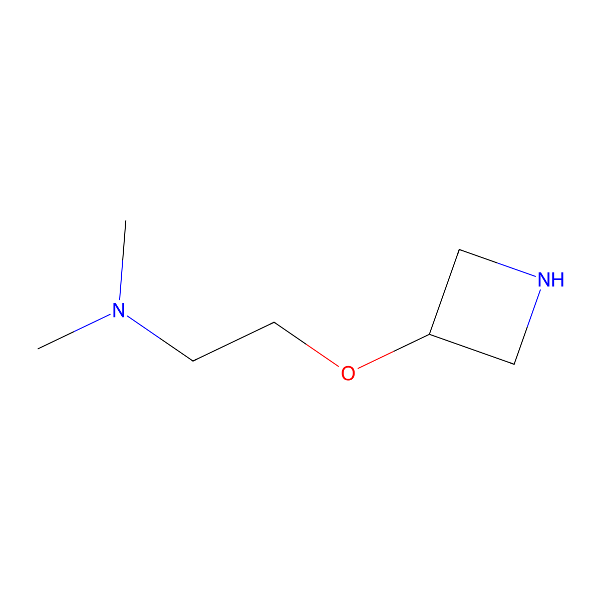 [2-(Azetidin-3-yloxy)ethyl]dimethylamine molecular structure, CAS 1343384-59-7