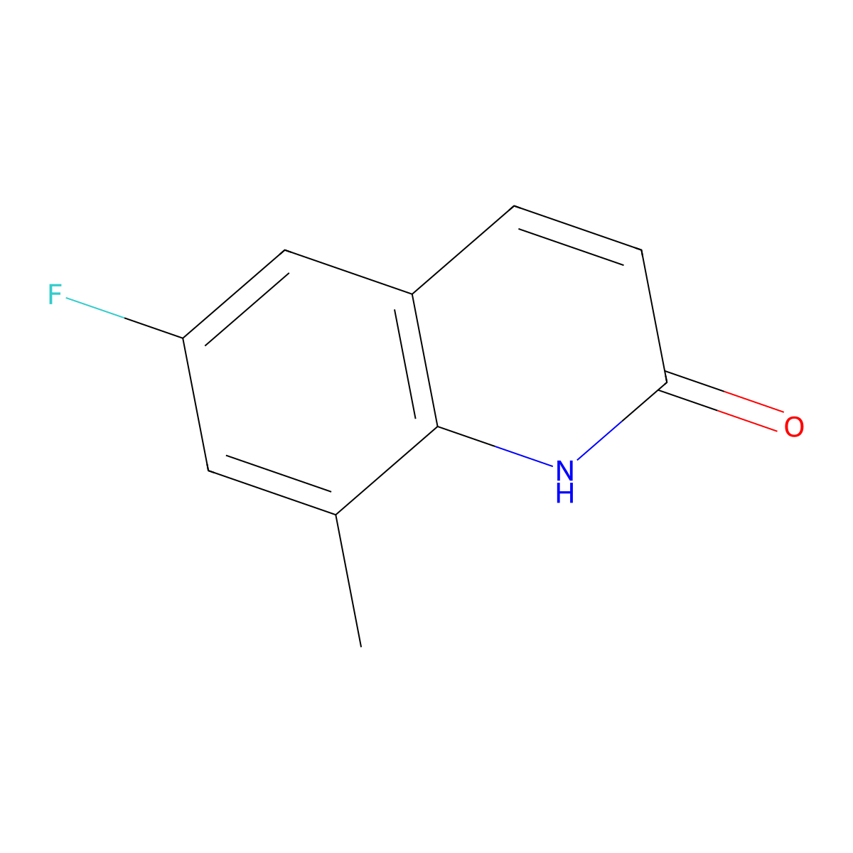 6-Fluoro-8-methyl-1,2-dihydroquinolin-2-one molecular structure, CAS 1343389-09-2