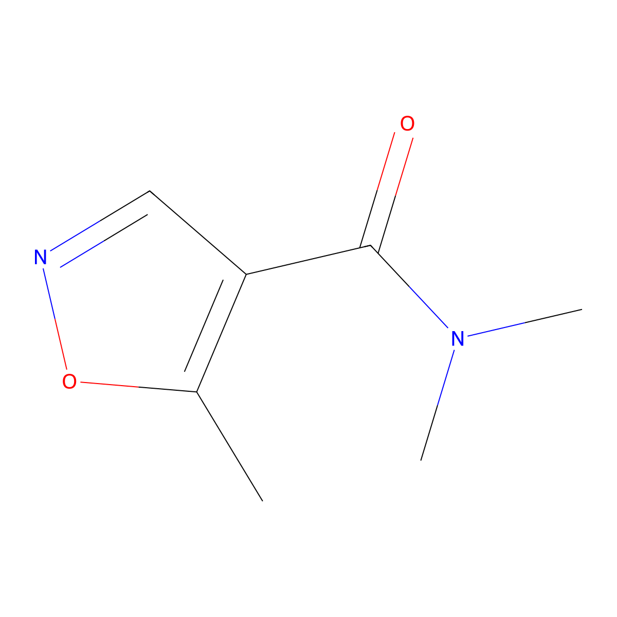 N,N,5-trimethyl-1,2-oxazole-4-carboxamide molecular structure, CAS 1343393-15-6