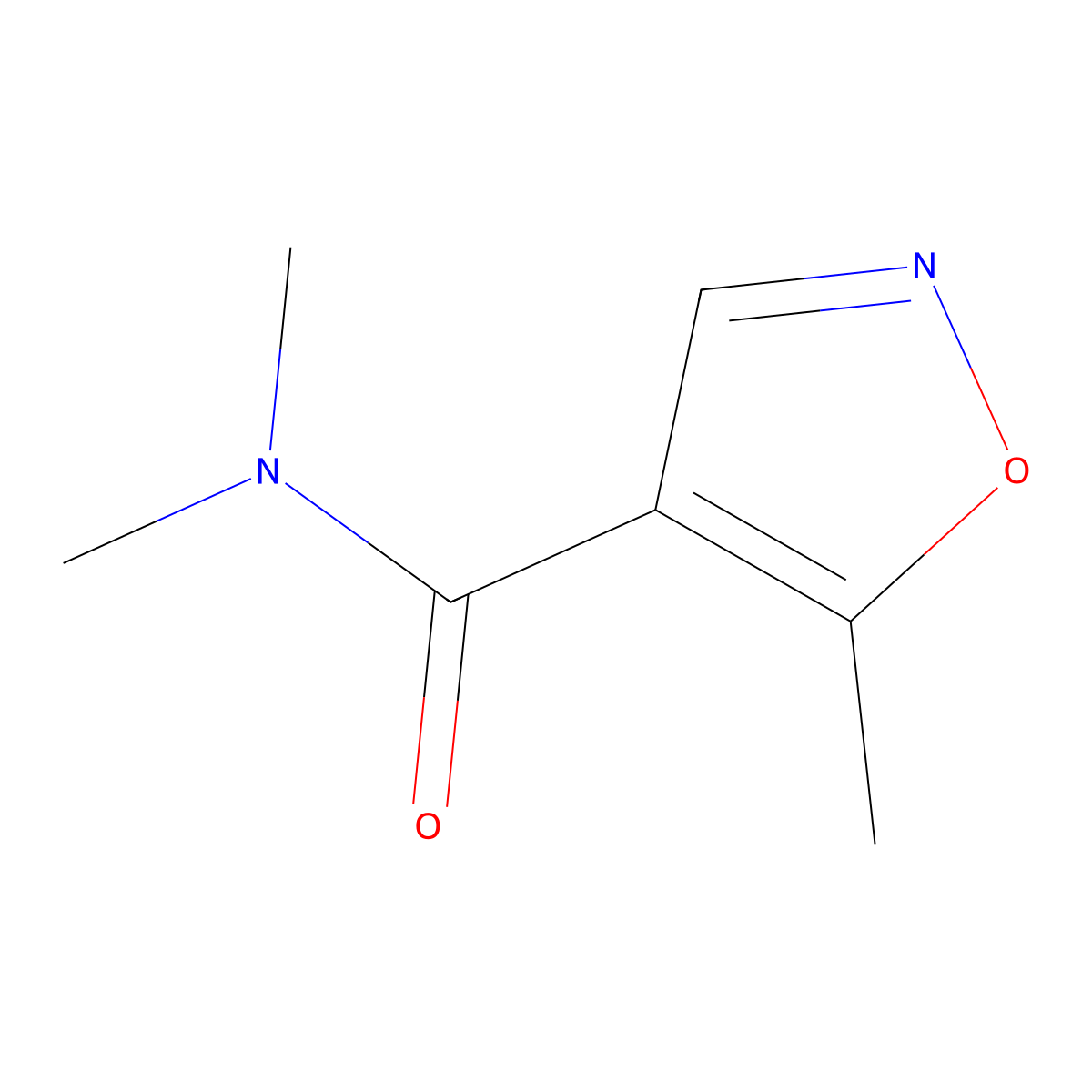 N,N,5-trimethyl-1,2-oxazole-4-carboxamide molecular structure, CAS 1343393-15-6