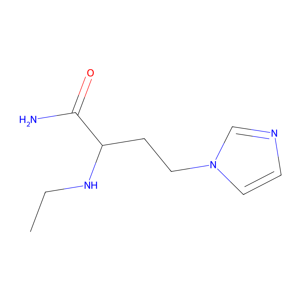 2-(Ethylamino)-4-(1h-imidazol-1-yl)butanamide molecular structure, CAS 1343393-70-3