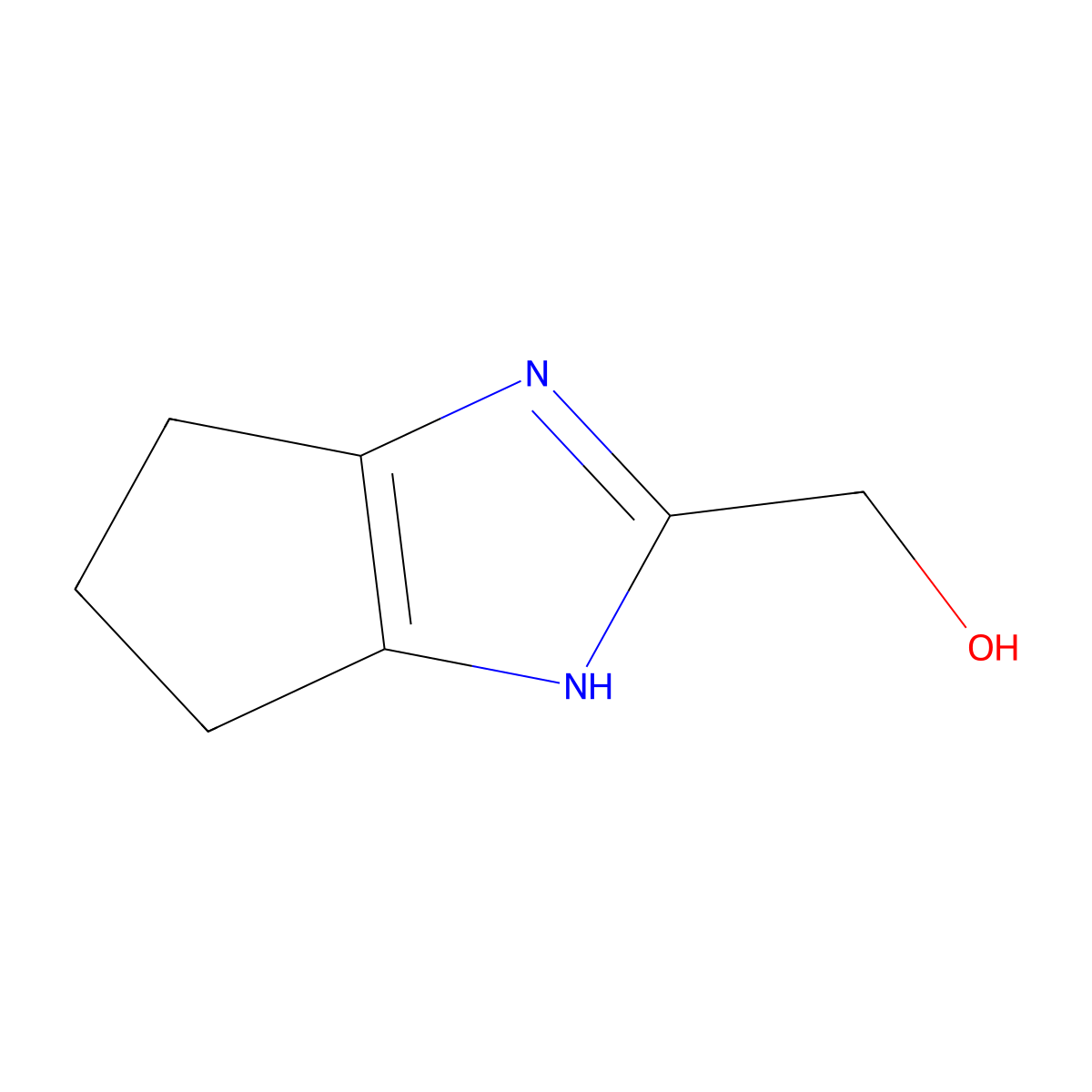 {1H,4H,5H,6H-cyclopenta[d]imidazol-2-yl}methanol molecular structure, CAS 1343401-04-6