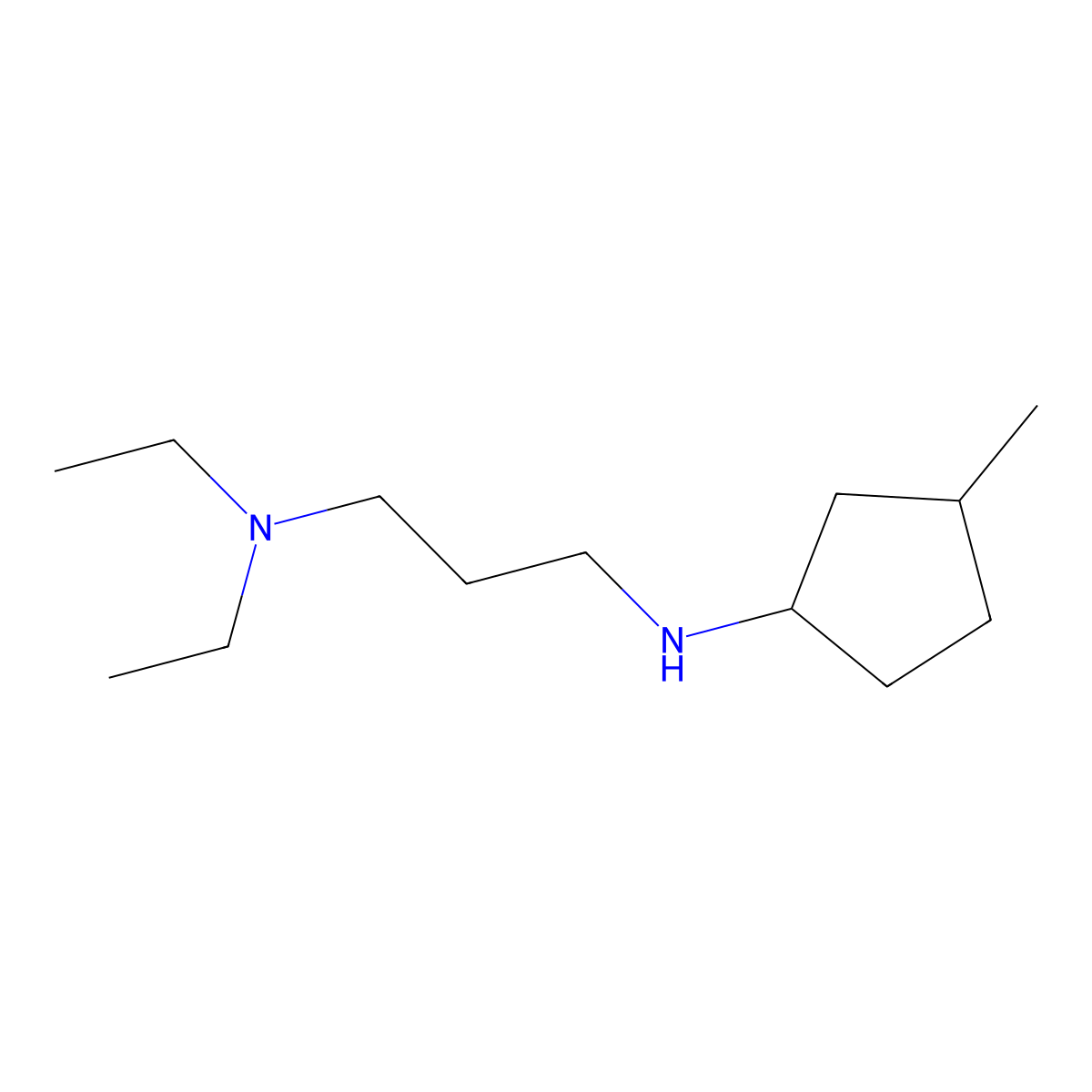 N-[3-(diethylamino)propyl]-3-methylcyclopentan-1-amine molecular structure, CAS 1343402-11-8