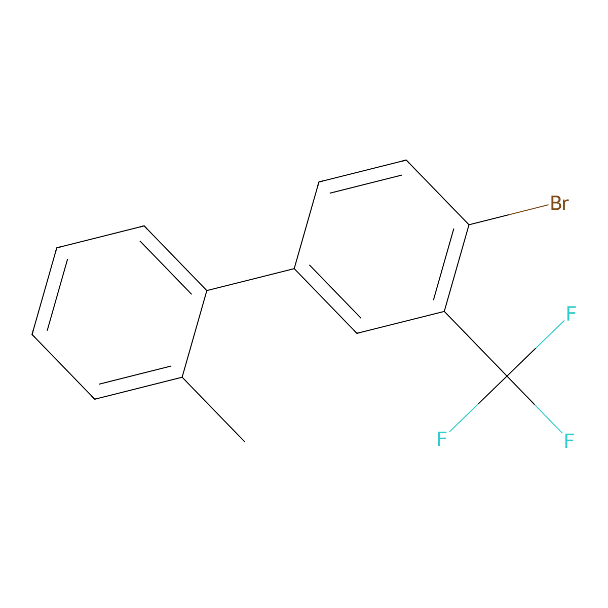 4'-Bromo-2-methyl-3'-(trifluoromethyl)-1,1'-biphenyl molecular structure, CAS 1343404-83-0