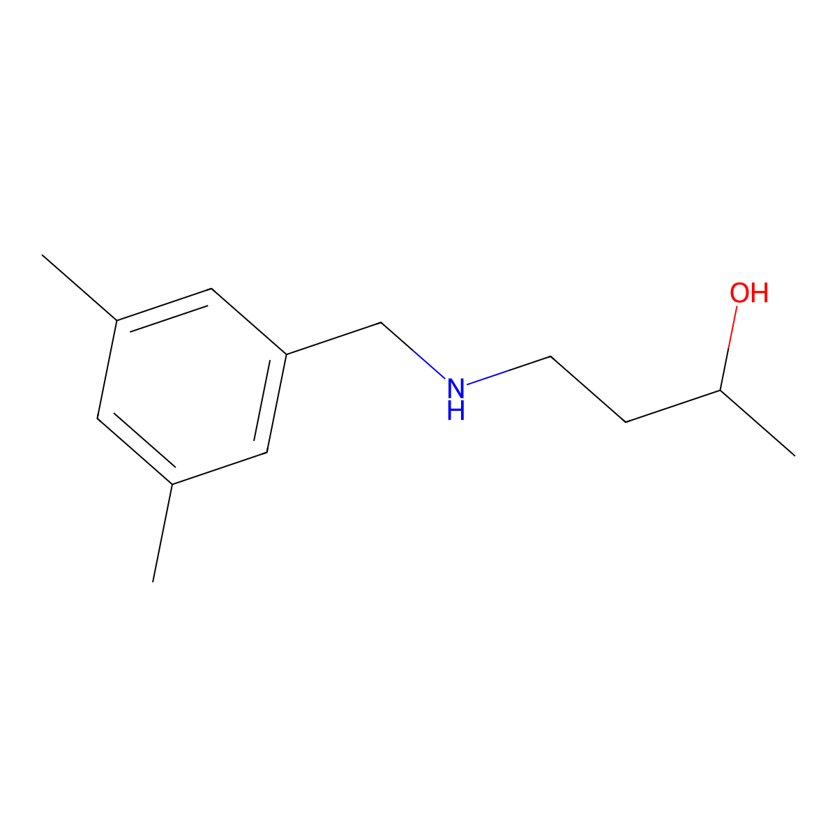4-{[(3,5-Dimethylphenyl)methyl]amino}butan-2-ol molecular structure, CAS 1343417-36-6