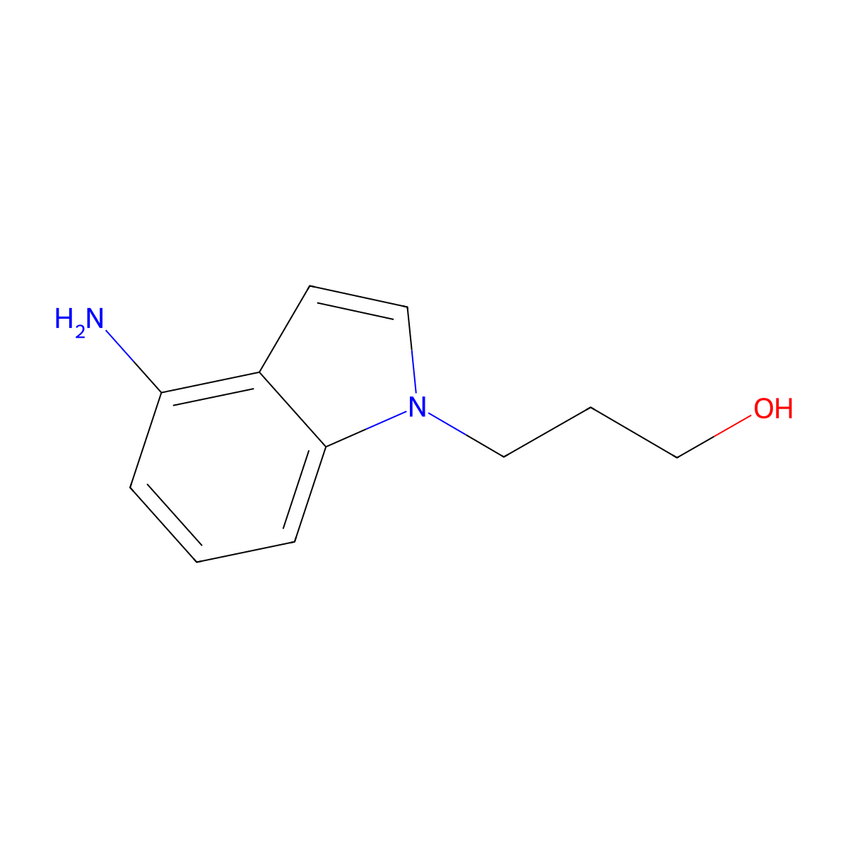 3-(4-amino-1H-indol-1-yl)propan-1-ol molecular structure, CAS 1343417-45-7