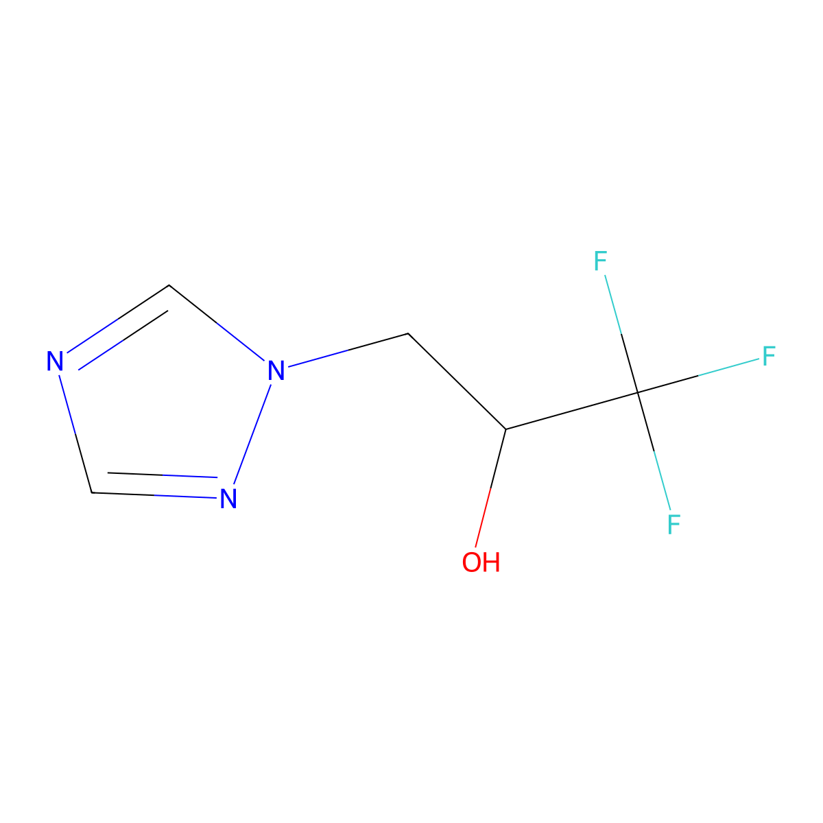 1,1,1-trifluoro-3-(1H-1,2,4-triazol-1-yl)propan-2-ol molecular structure, CAS 1343419-92-0