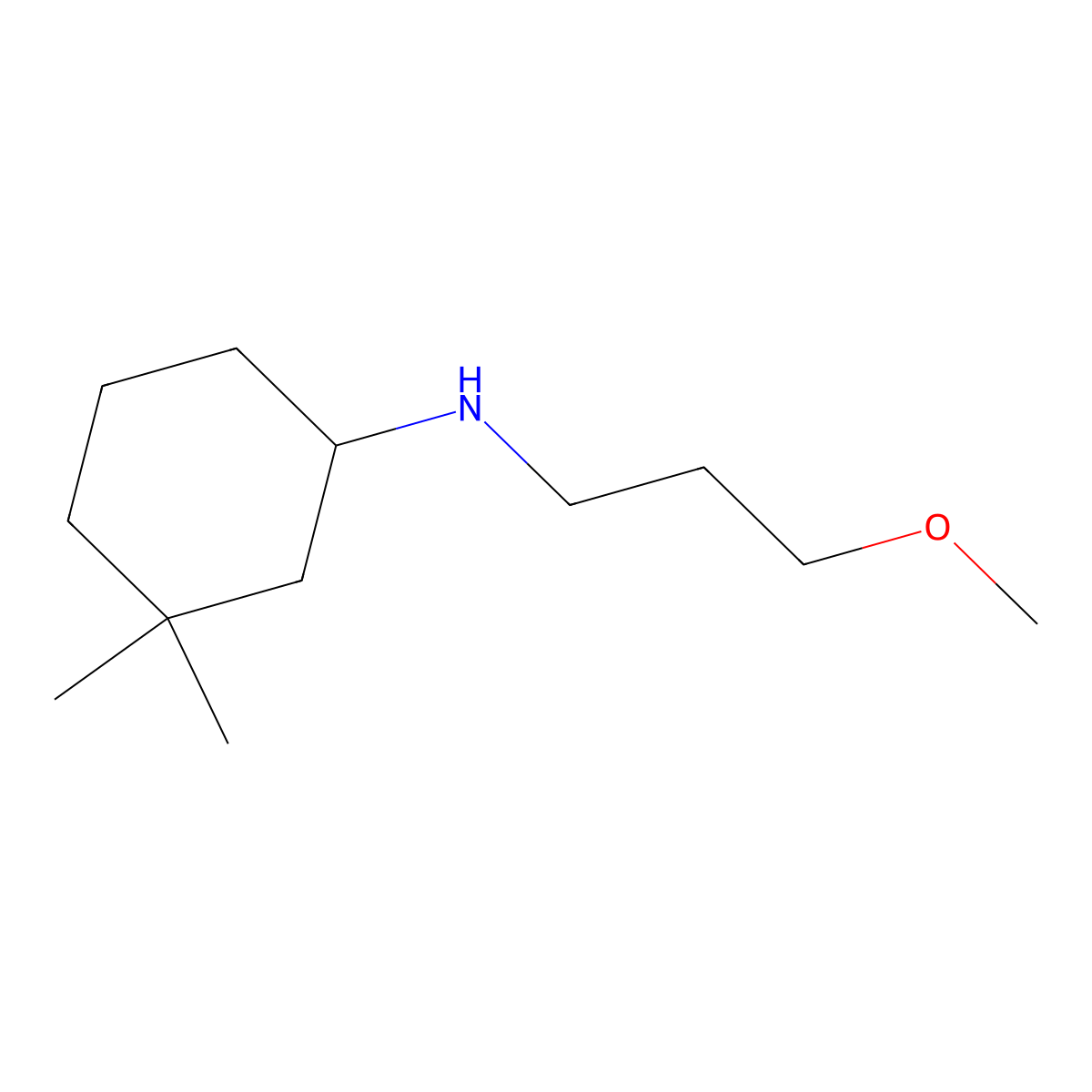 N-(3-methoxypropyl)-3,3-dimethylcyclohexan-1-amine molecular structure, CAS 1343421-49-7