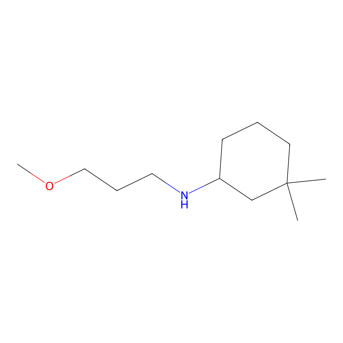 N-(3-methoxypropyl)-3,3-dimethylcyclohexan-1-amine molecular structure, CAS 1343421-49-7