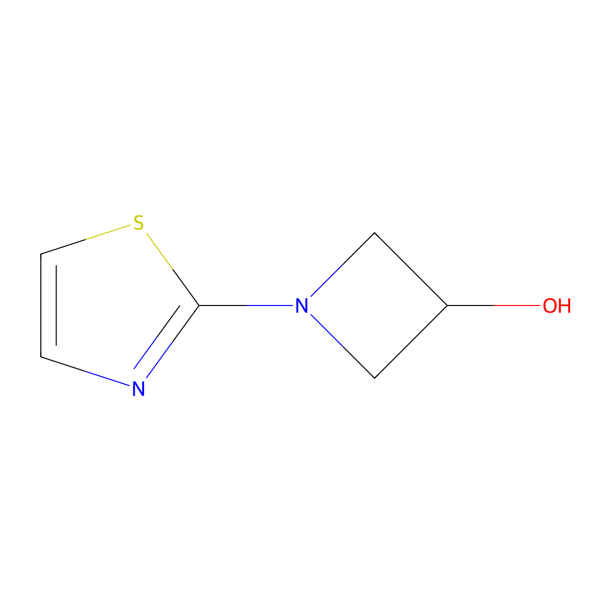 1-(Thiazol-2-yl)azetidin-3-ol molecular structure, CAS 1343425-86-4