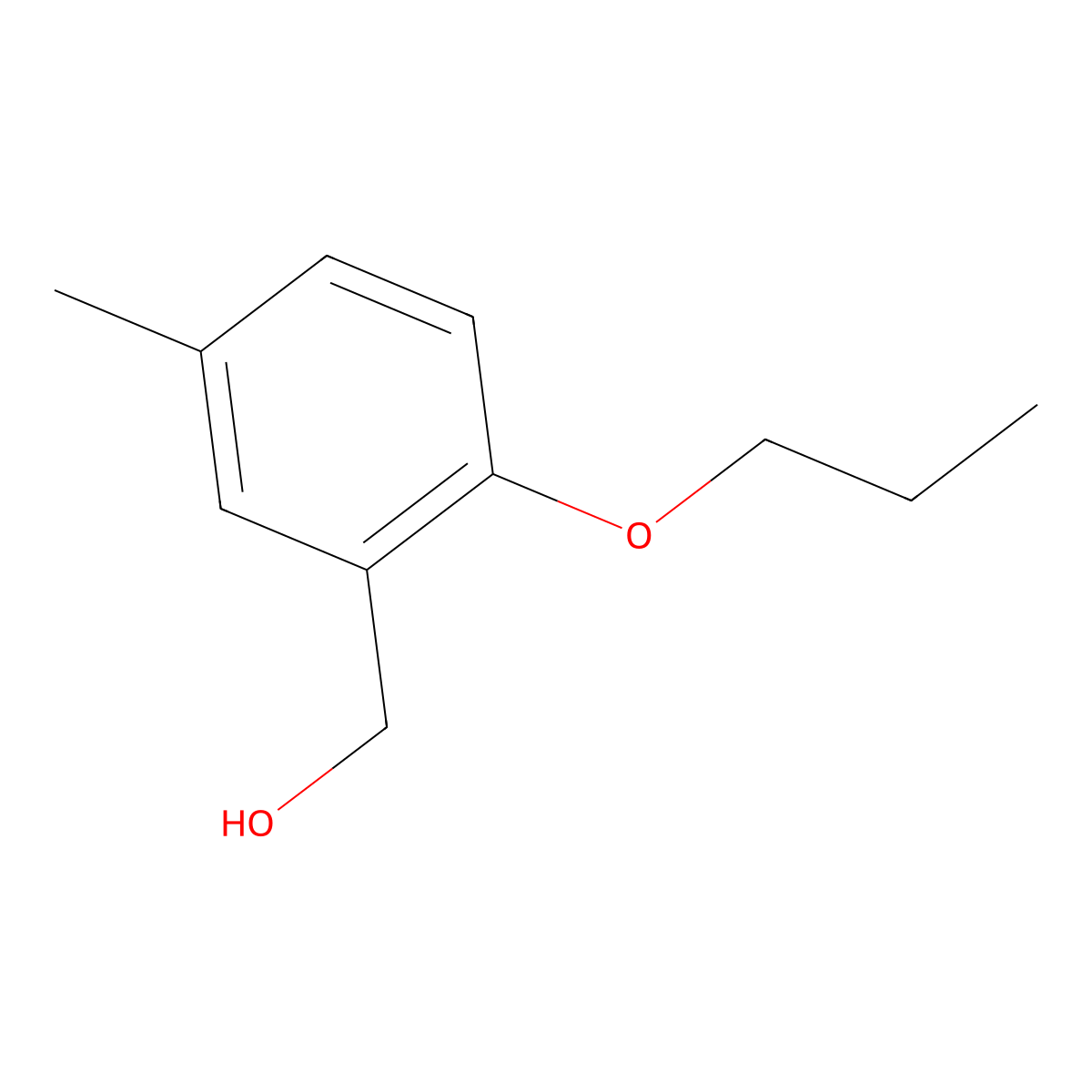 (5-Methyl-2-propoxyphenyl)methanol molecular structure, CAS 1343429-21-9
