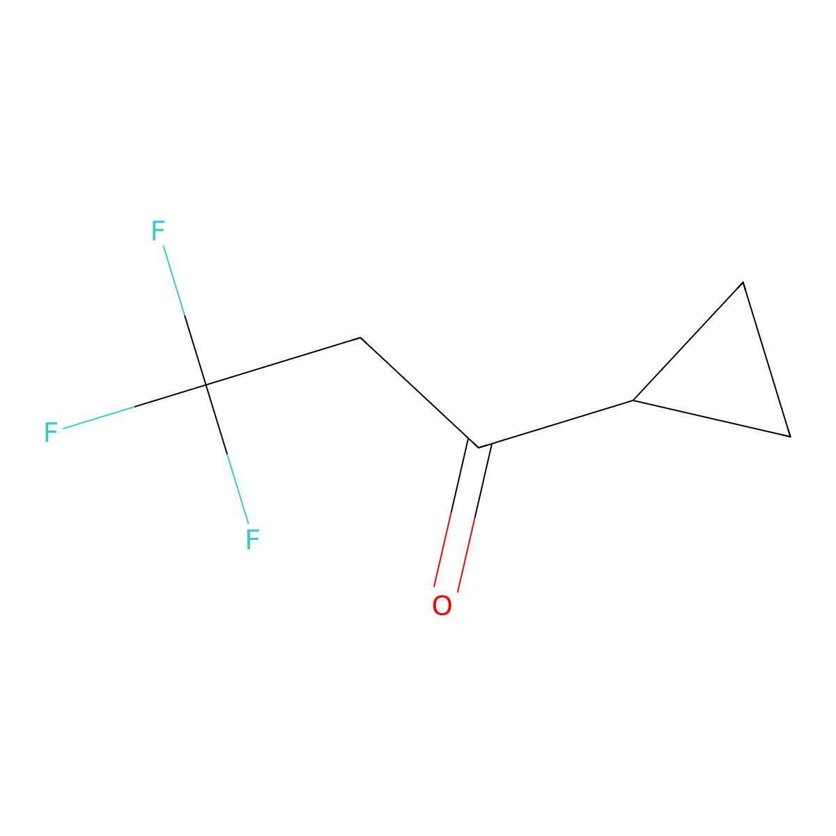 1-Cyclopropyl-3,3,3-trifluoropropan-1-one molecular structure, CAS 1343437-16-0