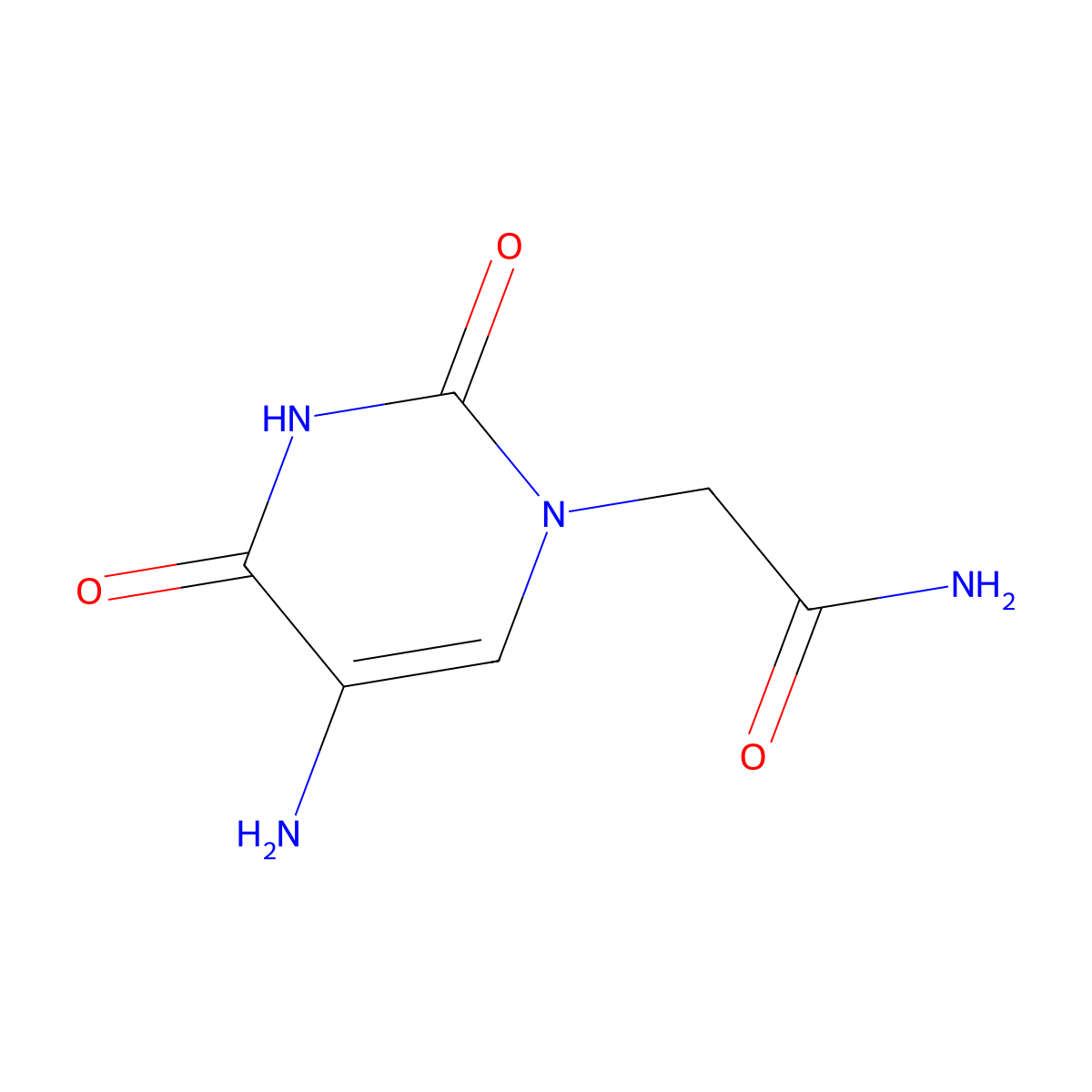 2-(5-Amino-2,4-dioxo-1,2,3,4-tetrahydropyrimidin-1-YL)acetamide molecular structure, CAS 1343441-19-9