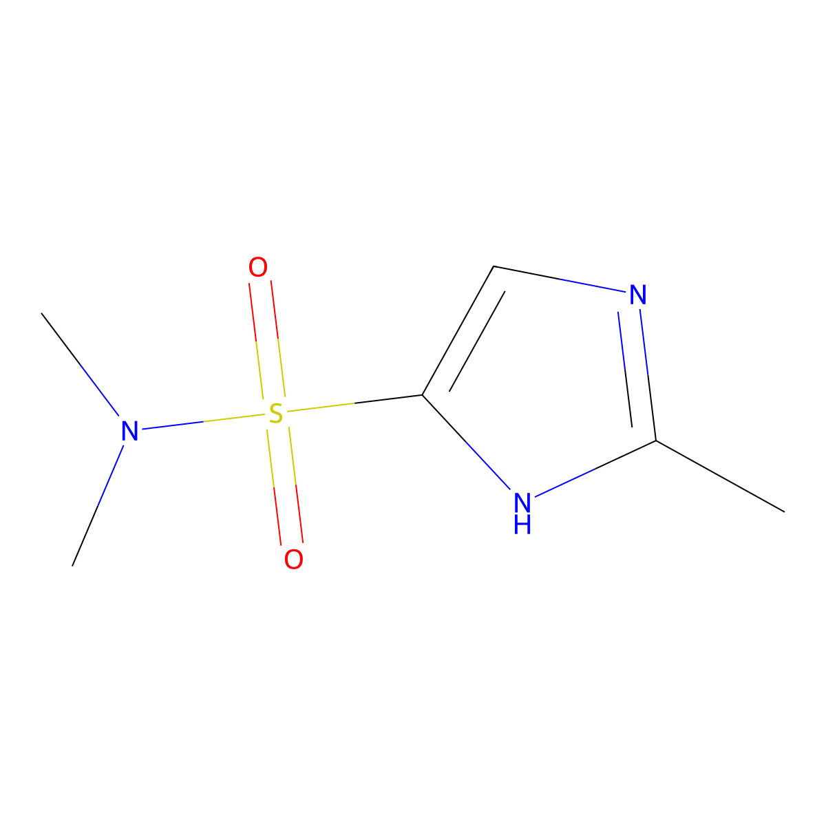 N,N,2-trimethyl-1H-imidazole-4-sulfonamide molecular structure, CAS 1343443-52-6